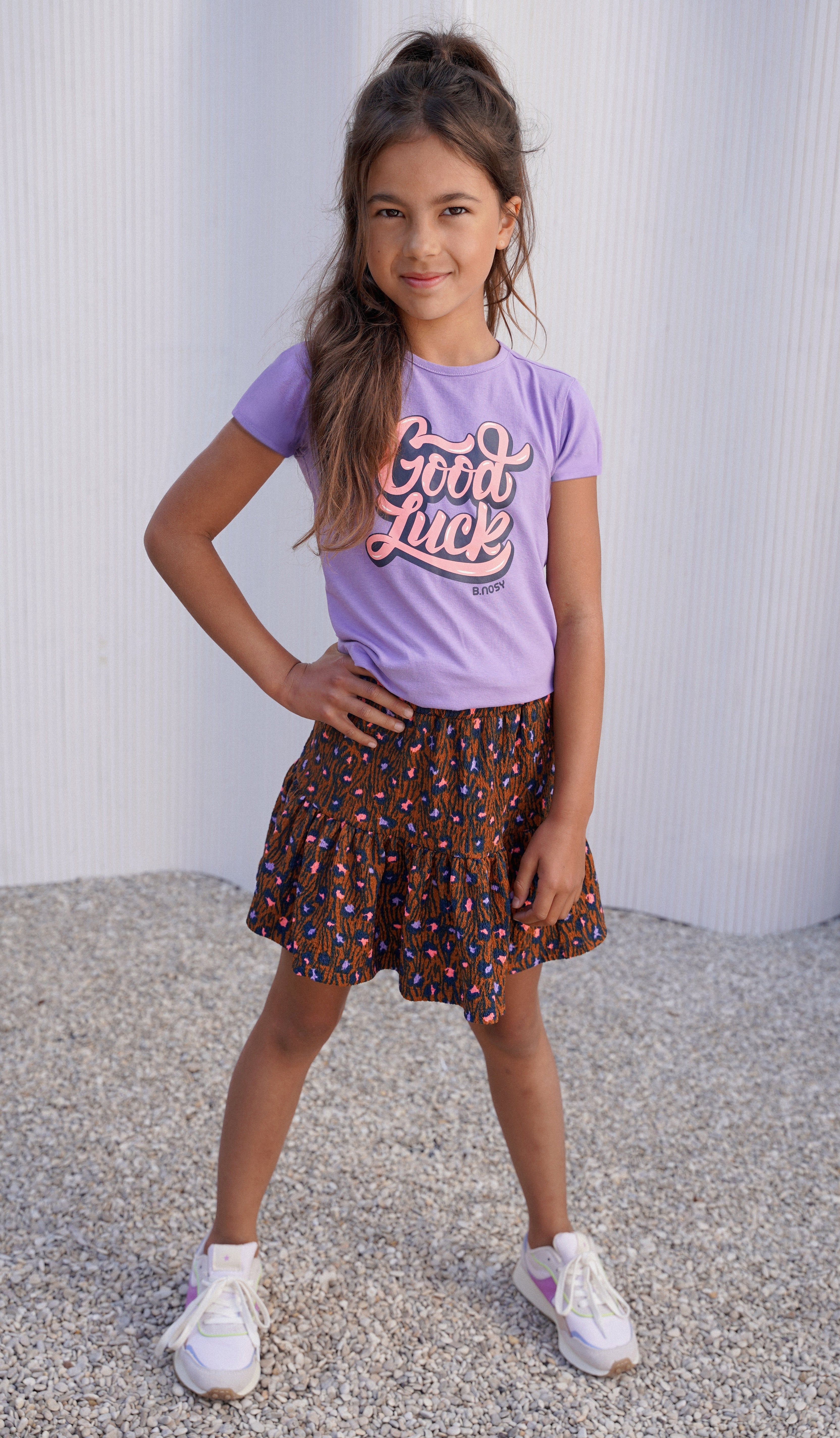 B.Nosy Girls Short Skirt W/ 2 Different Ao Print