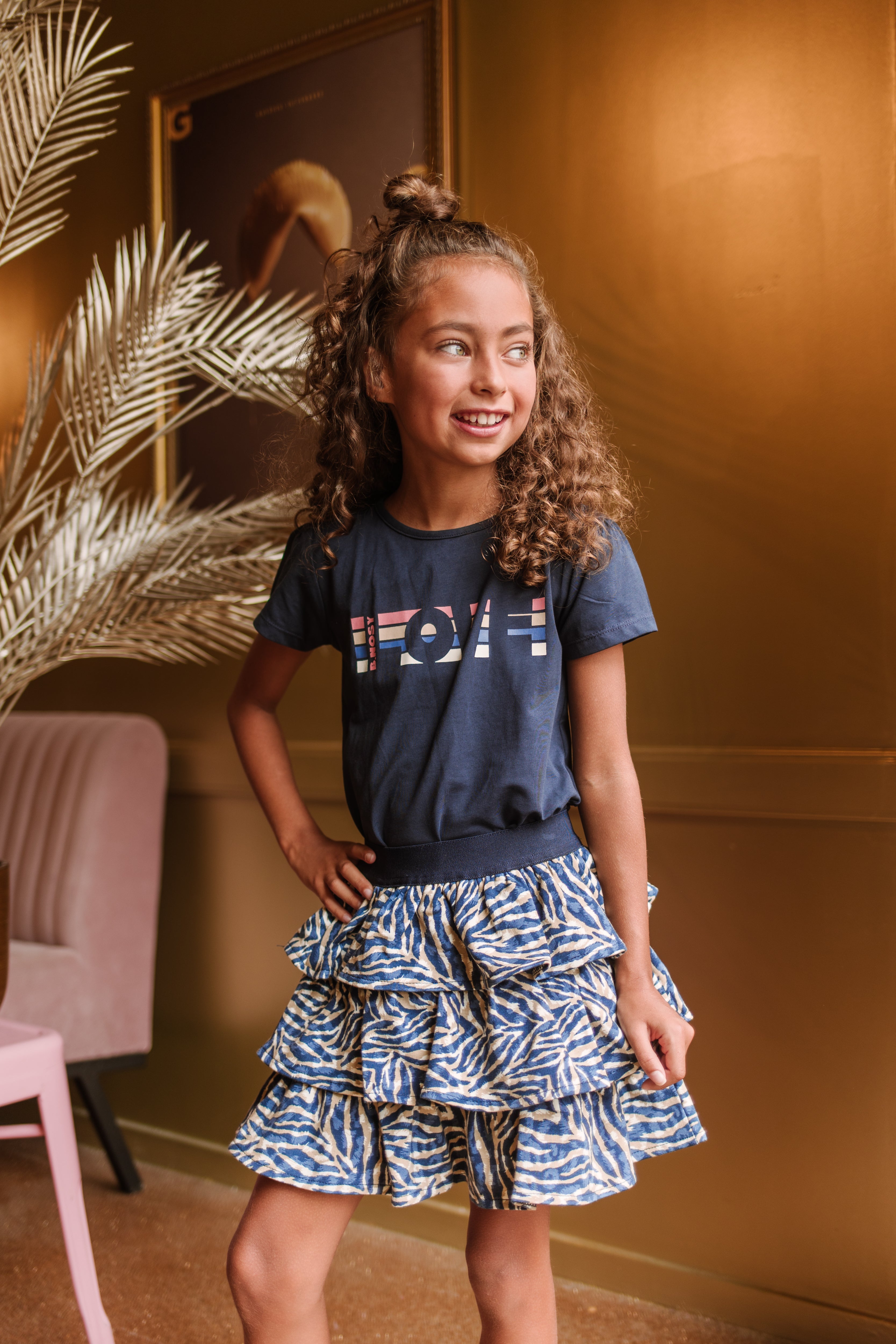 B.Nosy Girls Sweat Skirt Zebra Print