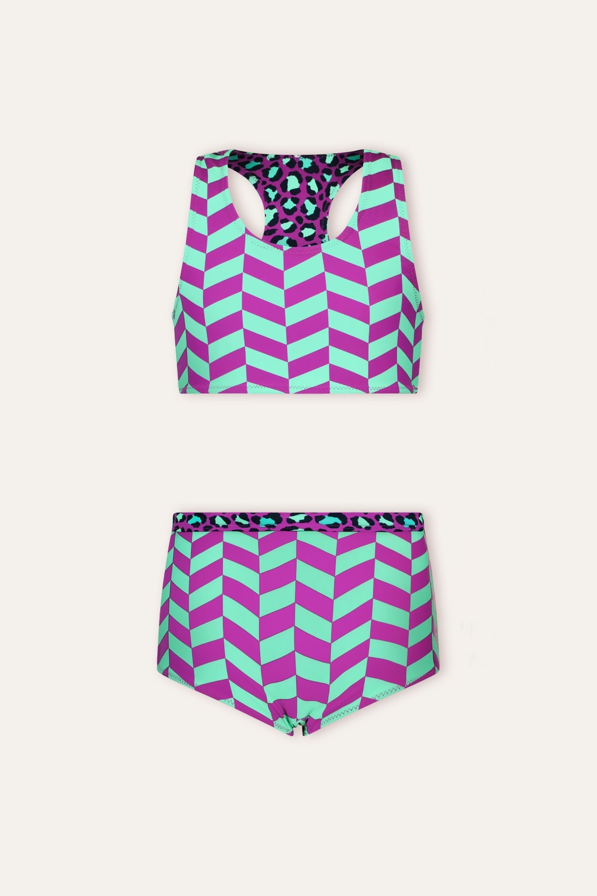 B.Nosy Anniek Reversible Bikini Aqua-Paars