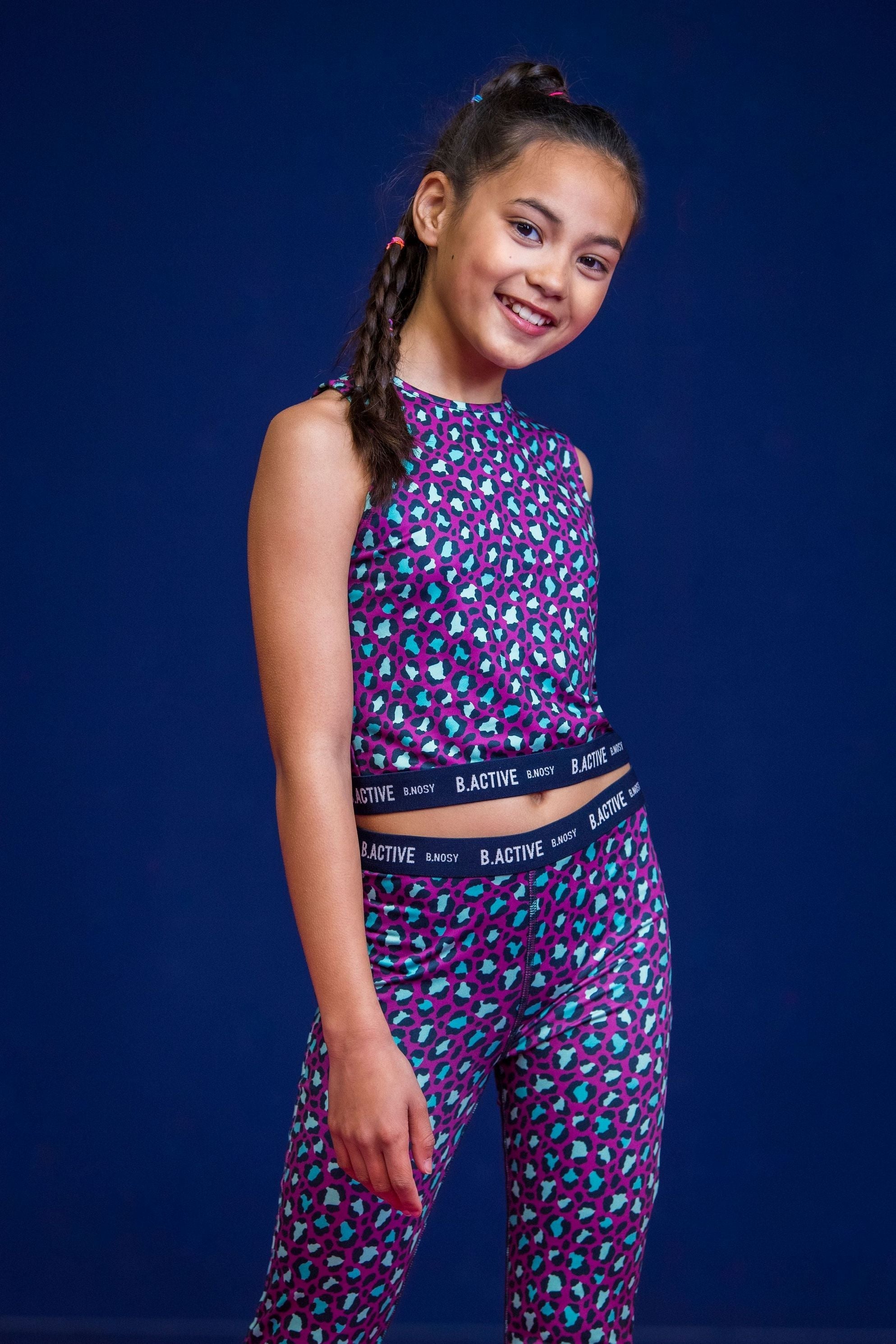 B.Nosy Amber Sports Leggings Aqua Panther