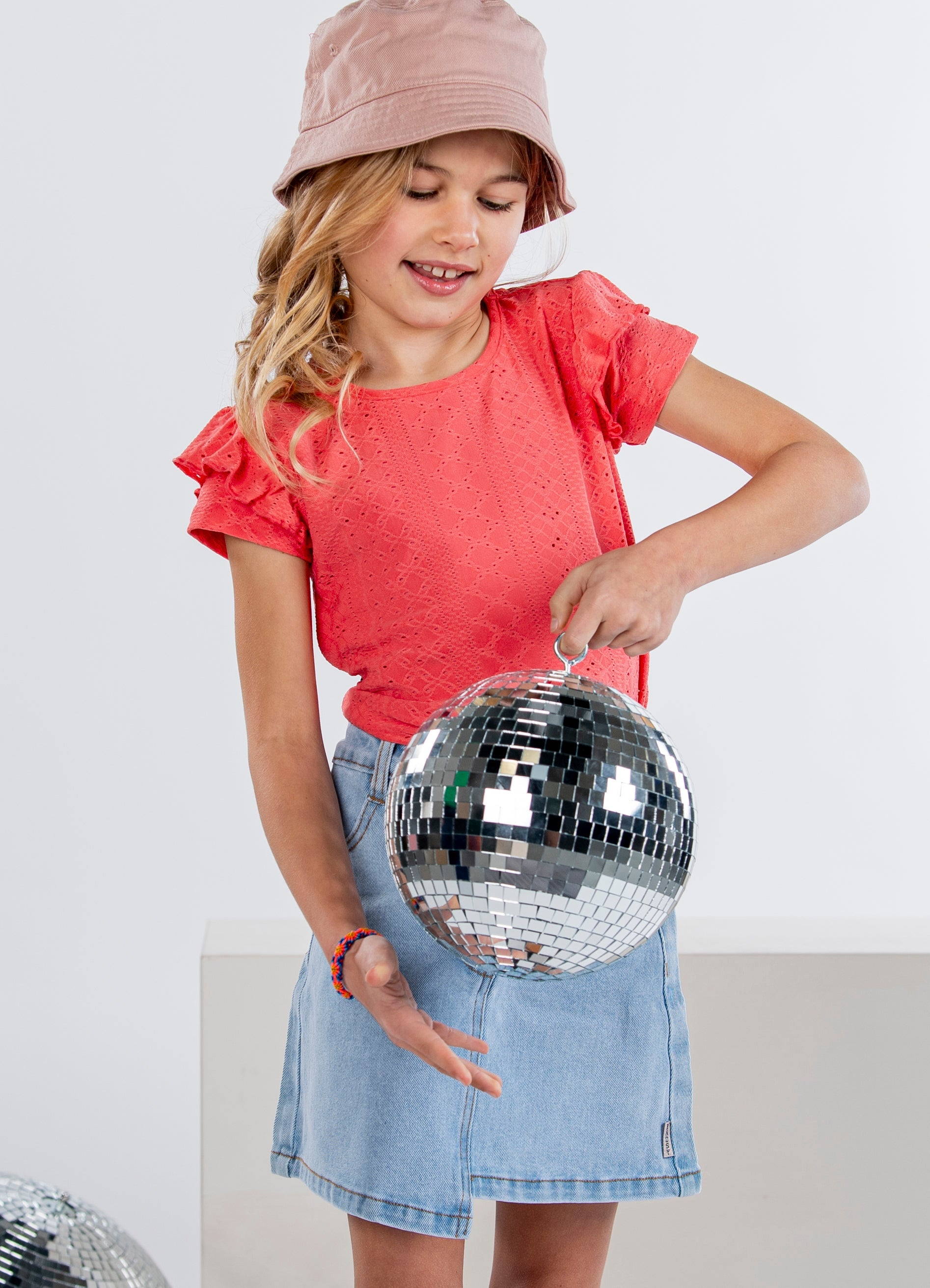 B.Nosy Bohdi T-Shirt Coral