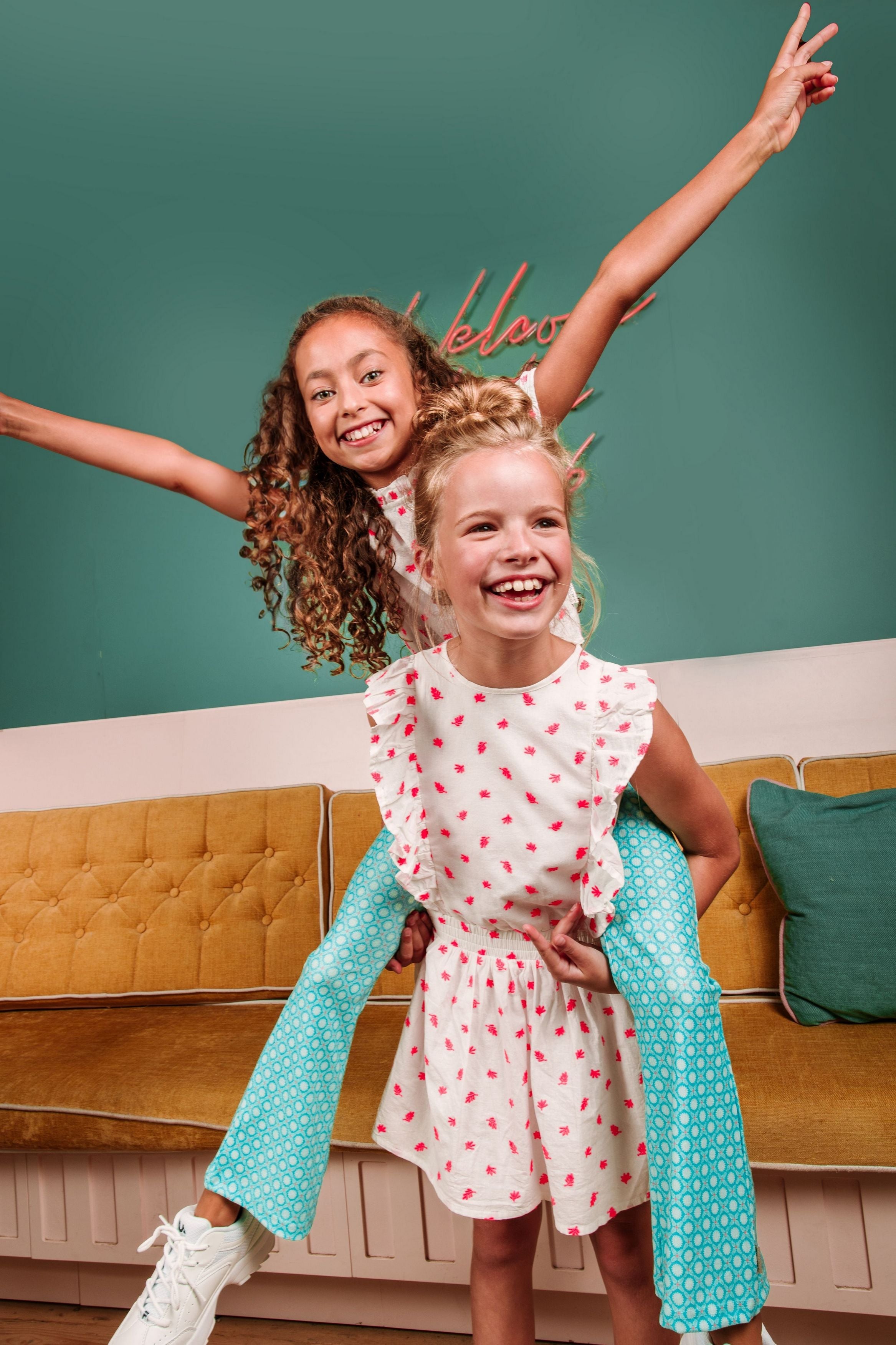 B.Nosy Esmee Flared Broek Groen