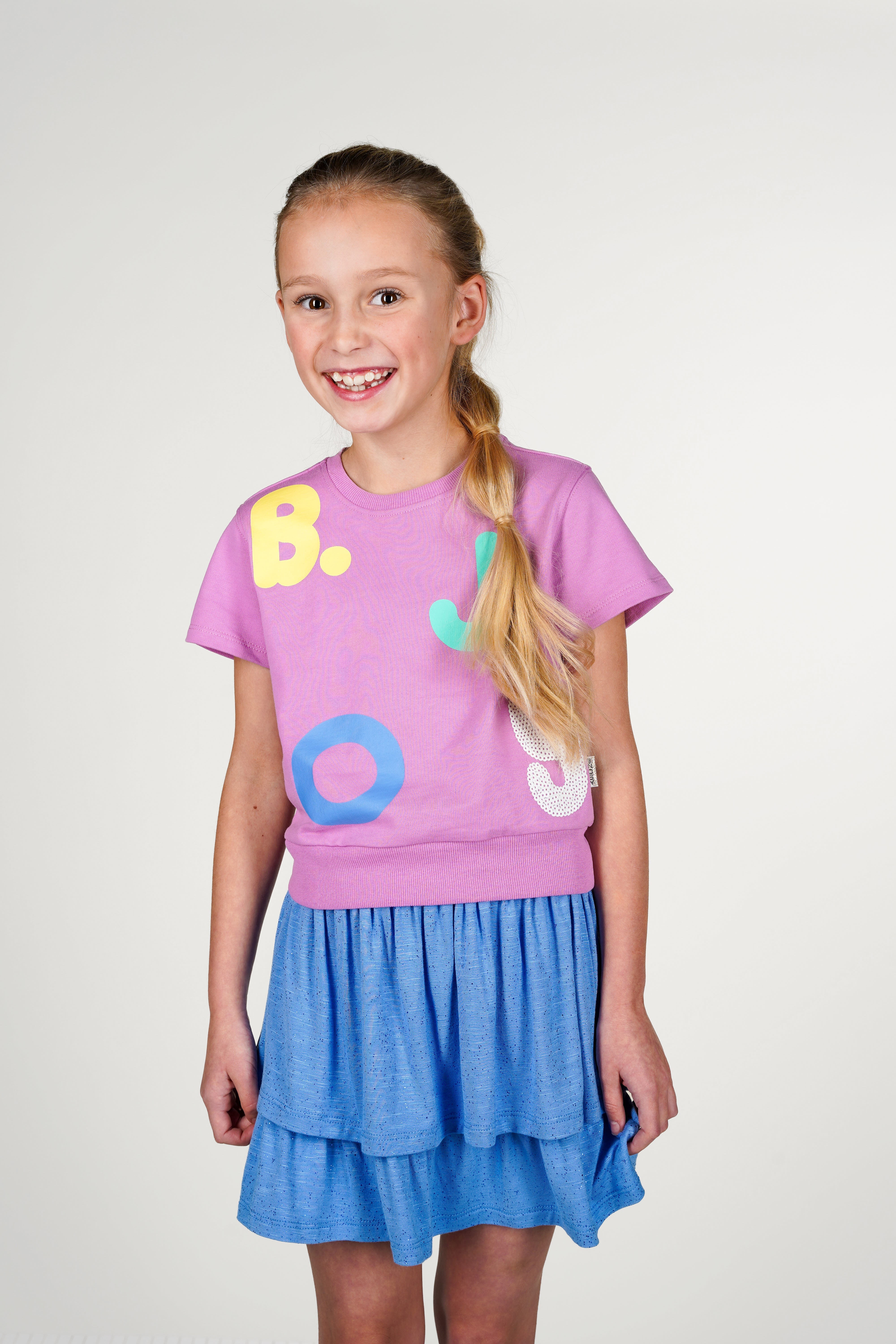 B.Nosy T-shirt Sadie roze Overjoyed