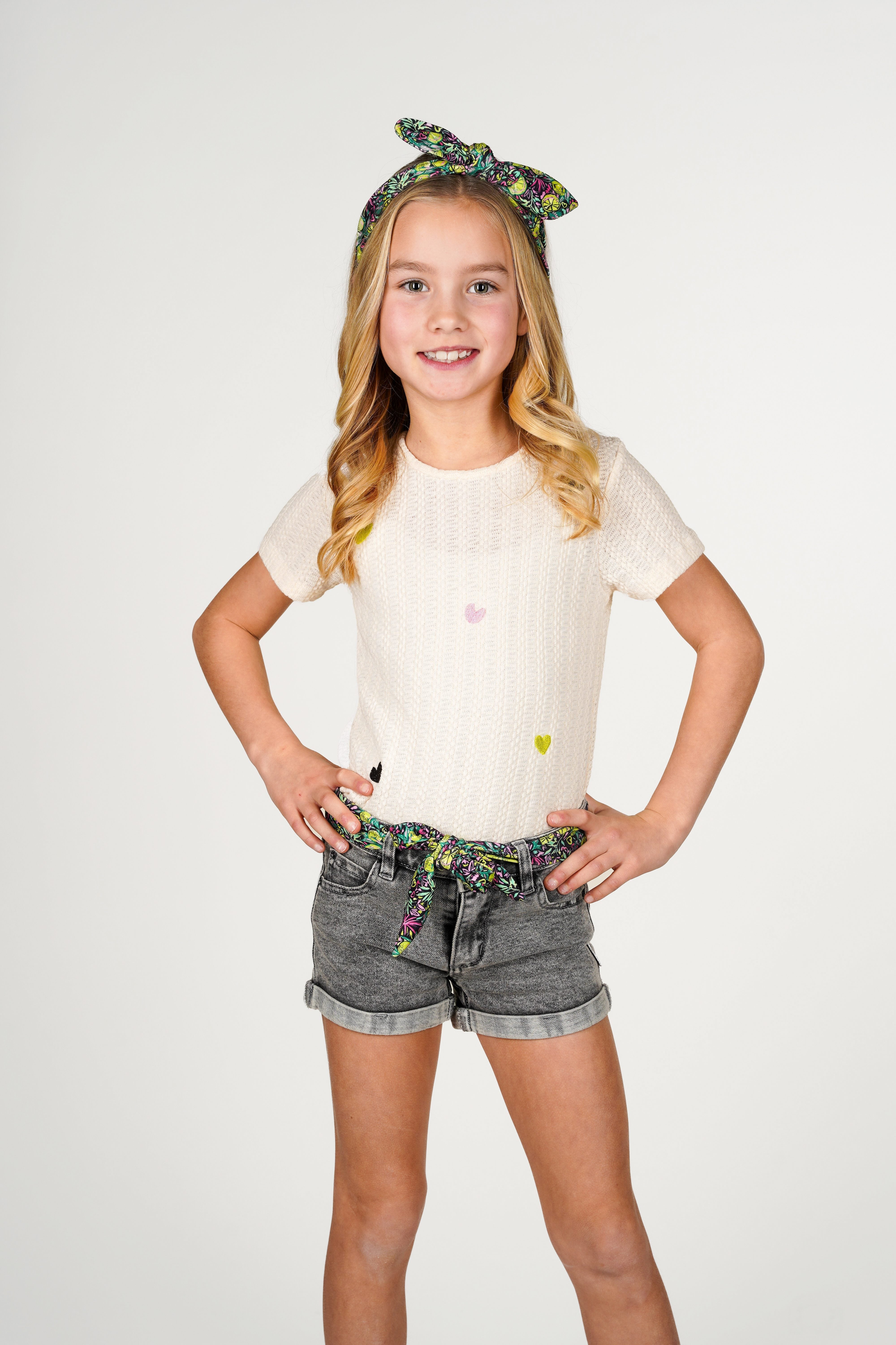 B.Nosy T-Shirt Tiff weiß Zitrone
