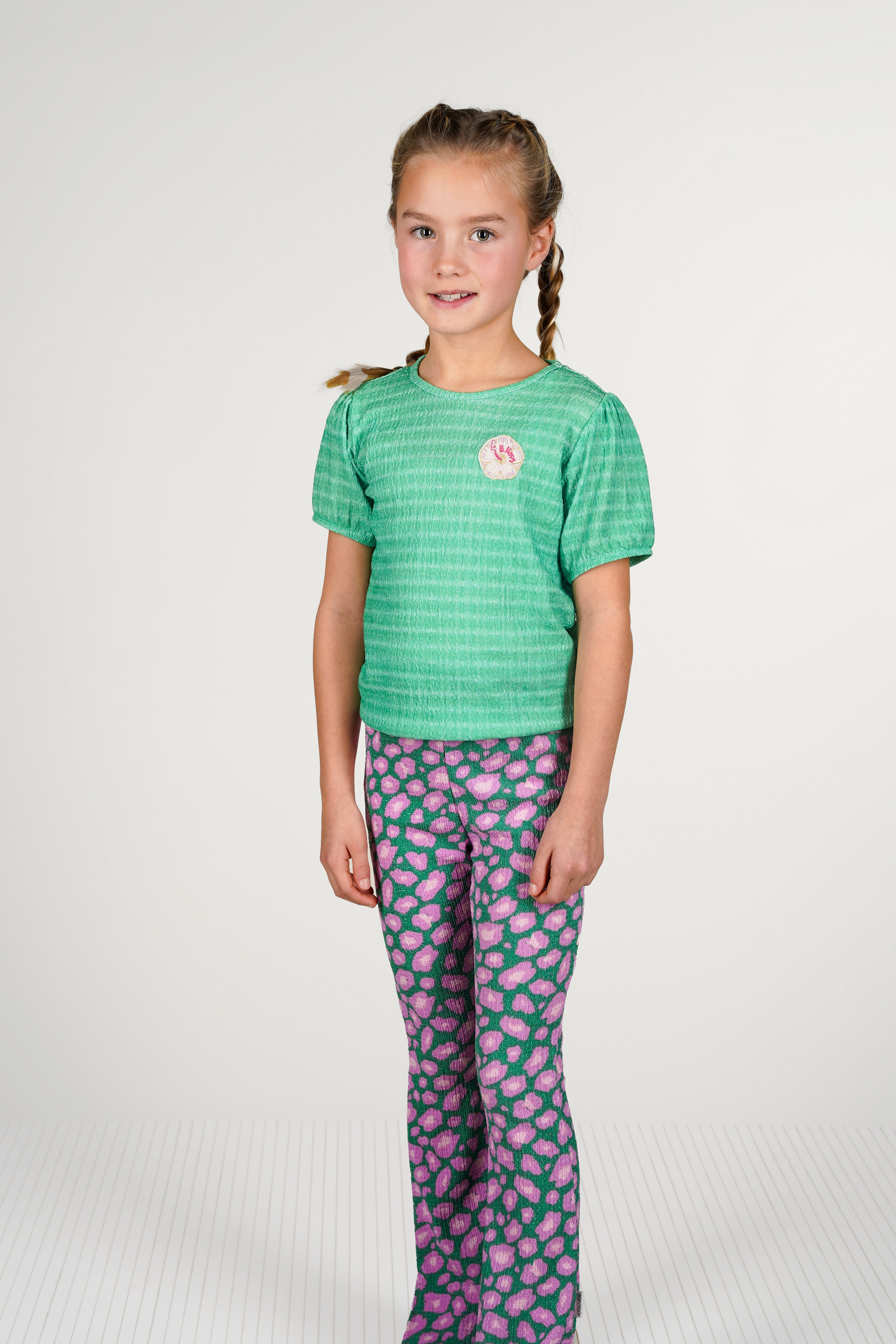 B.Nosy T-Shirt Tischa grün Twirling