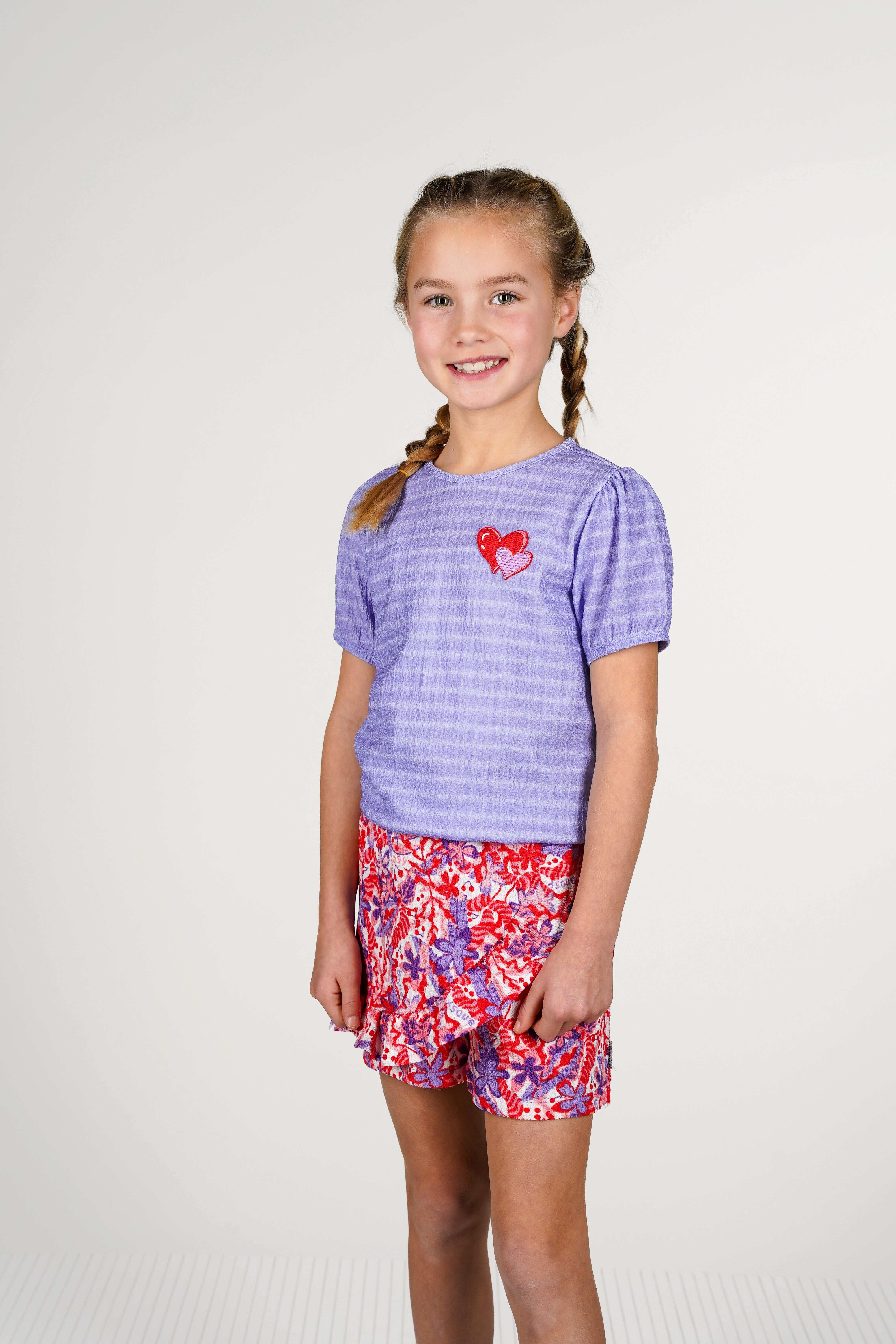 B.Nosy T-Shirt Tischa lila Kirsche