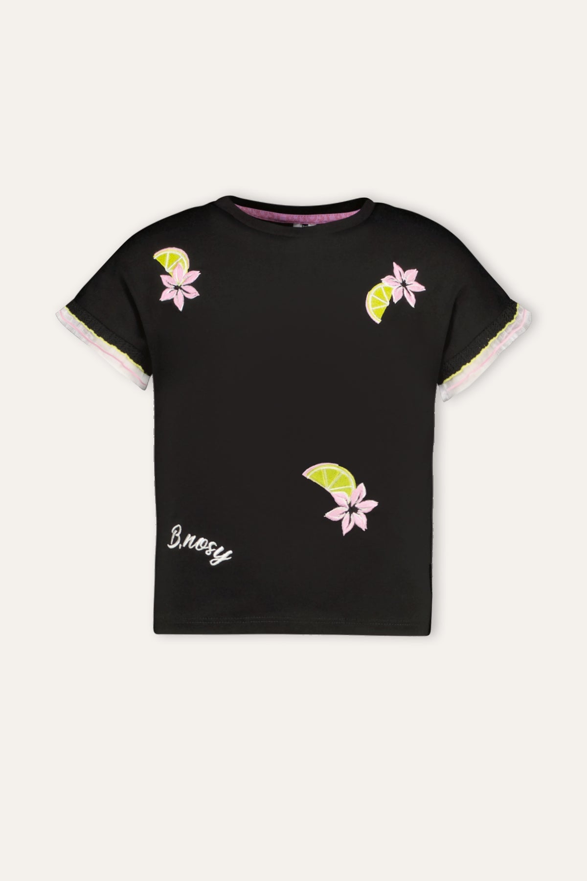 B.Nosy T-Shirt Tanja schwarz Zitrone
