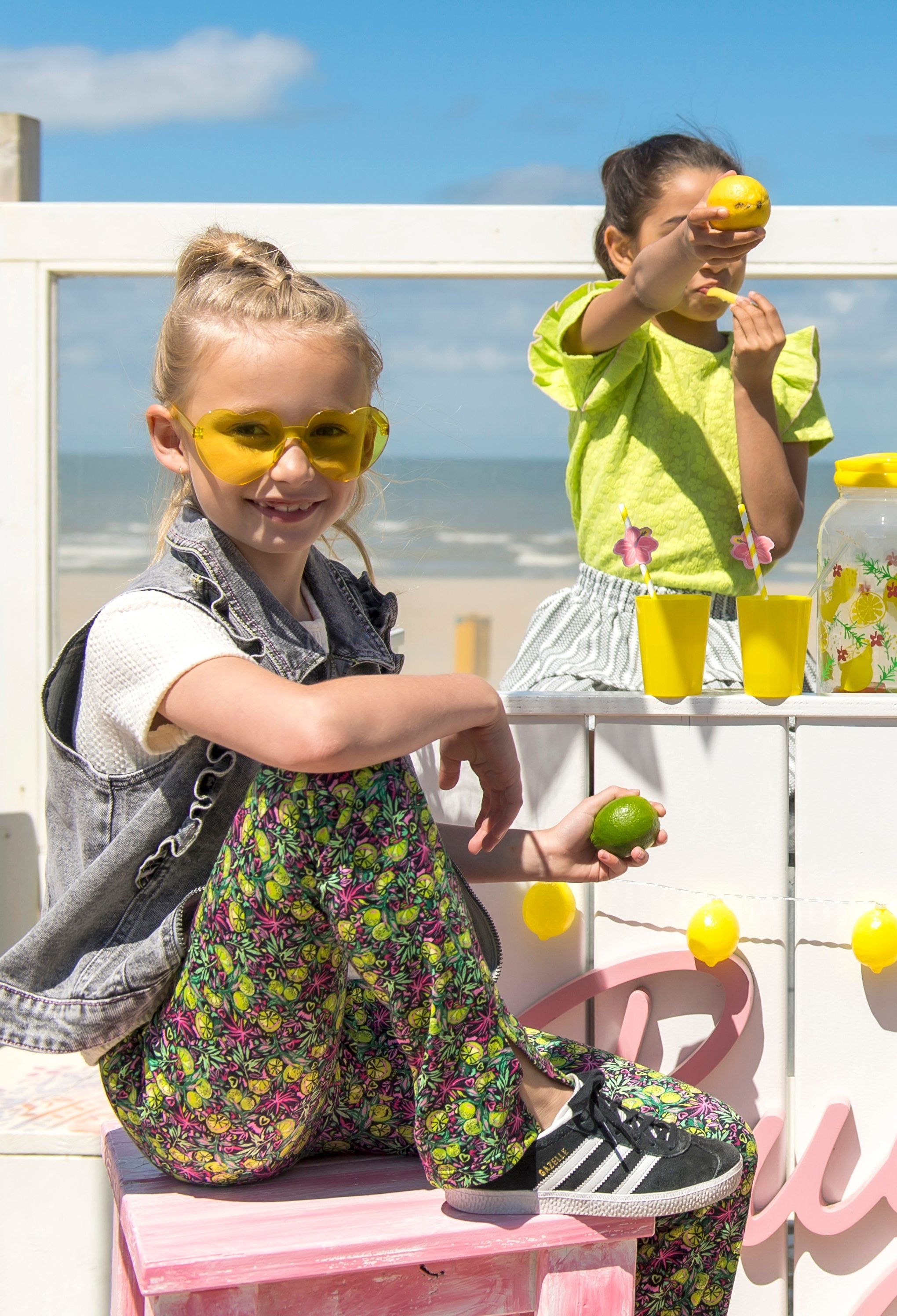 B.Nosy flared broek Phoebe Lemon