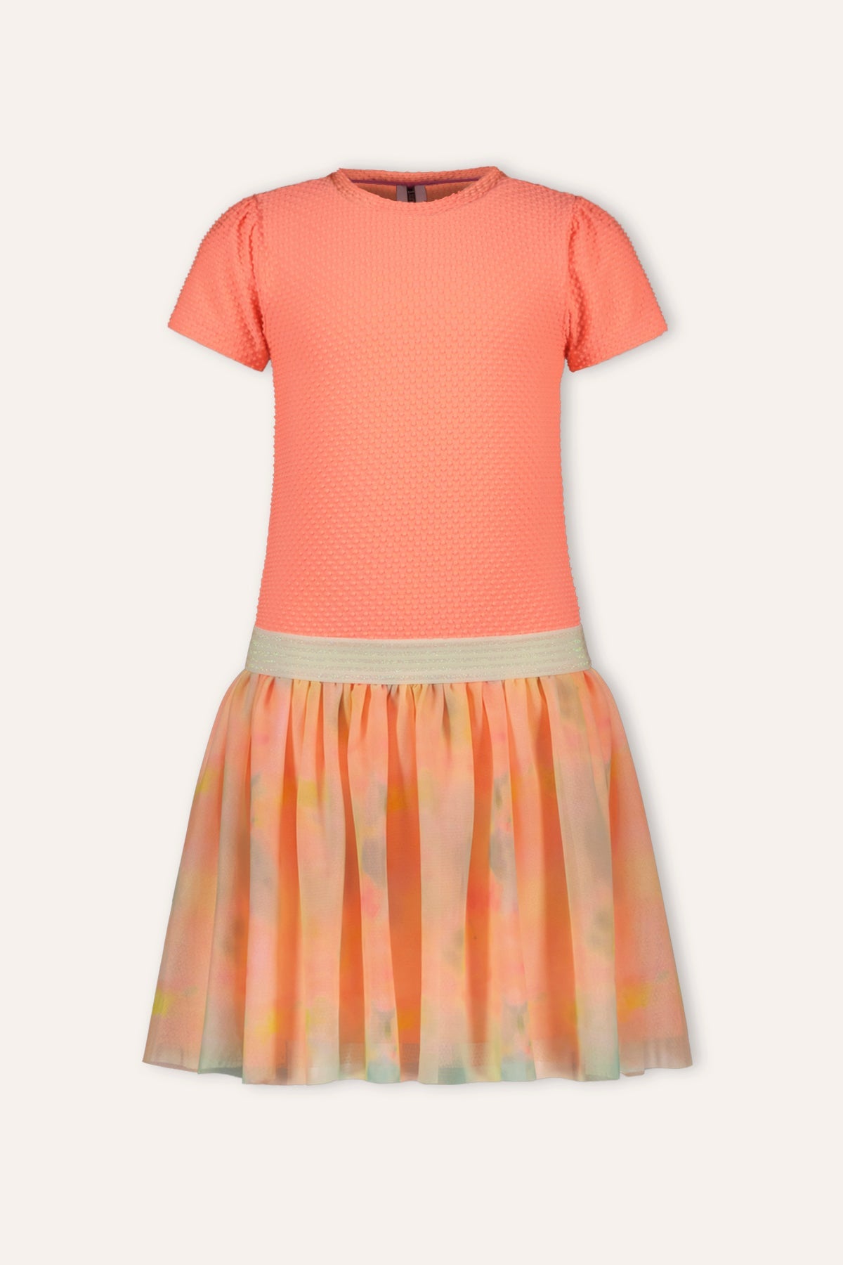 B.Nosy jurk Deanna neon peach Blossom