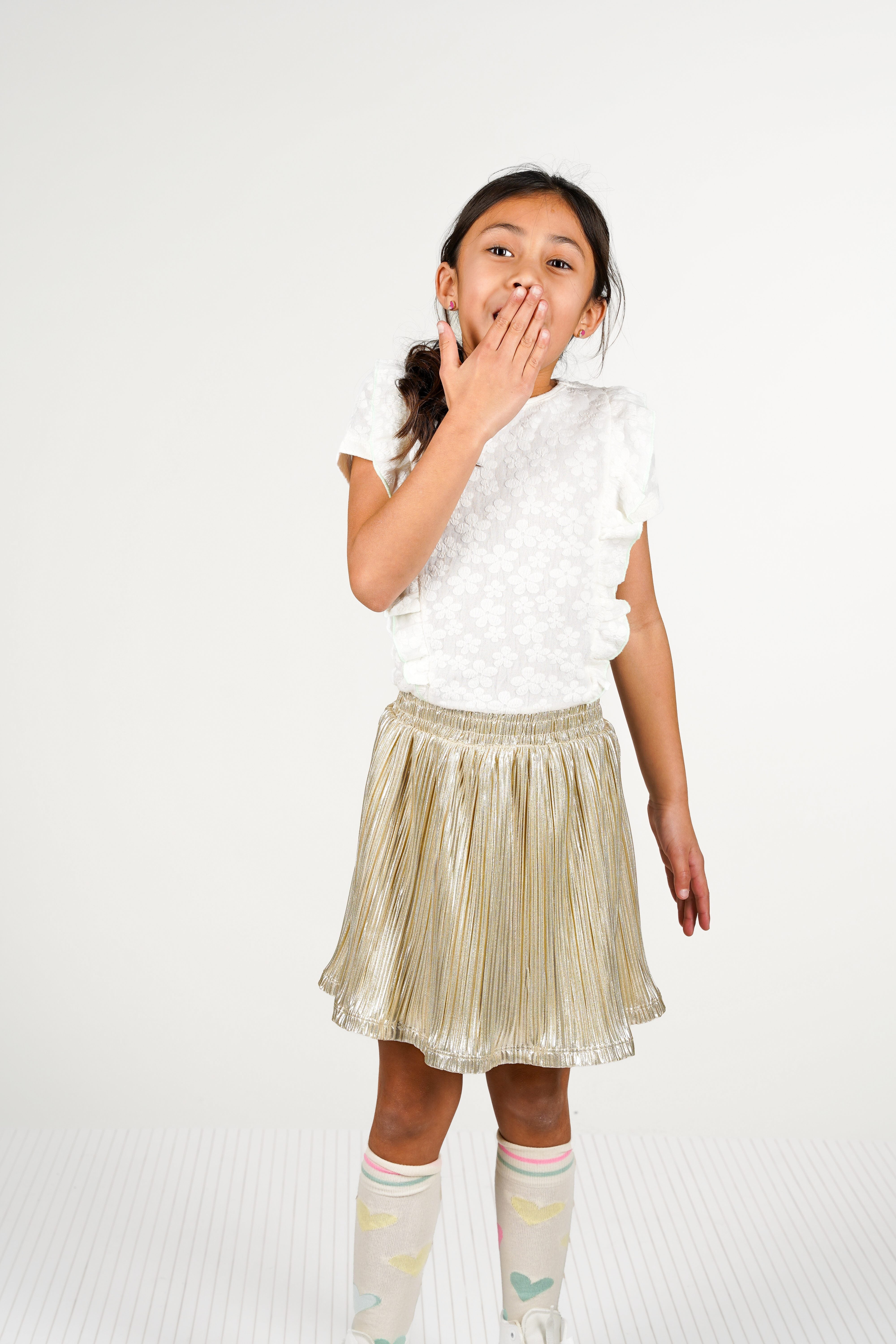 B.Nosy jurk Dita geel Blossom