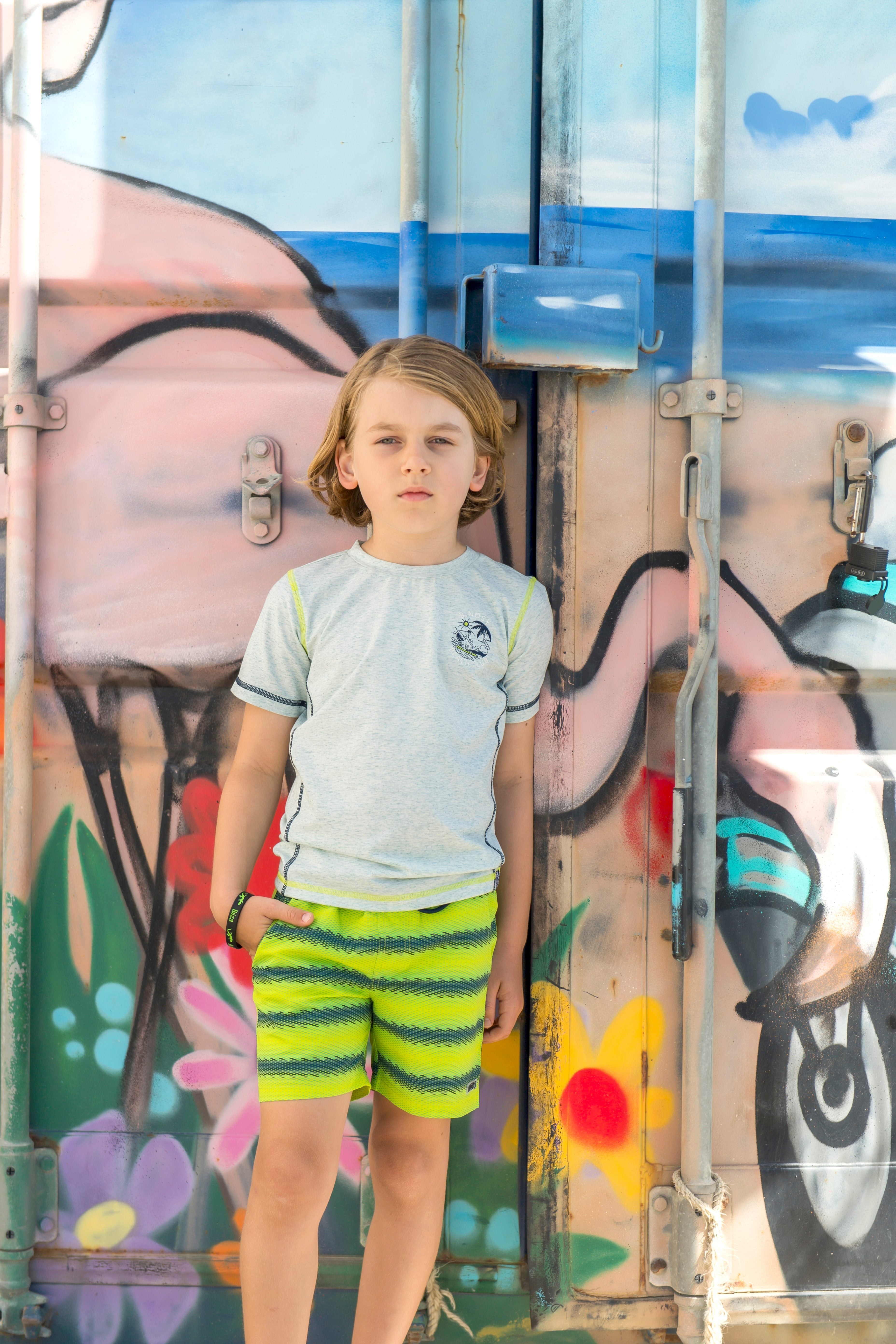 B.Nosy T-Shirt Tony hellgrau Surf