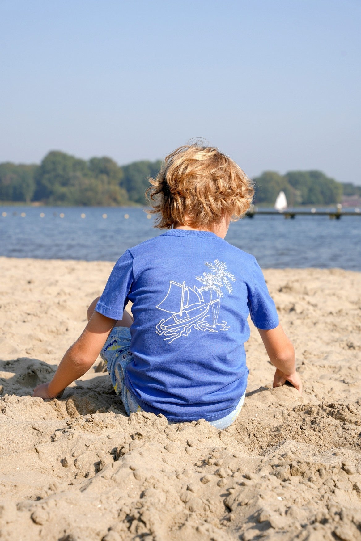 B.Nosy T-shirt Timmy donkerblauw Sailing