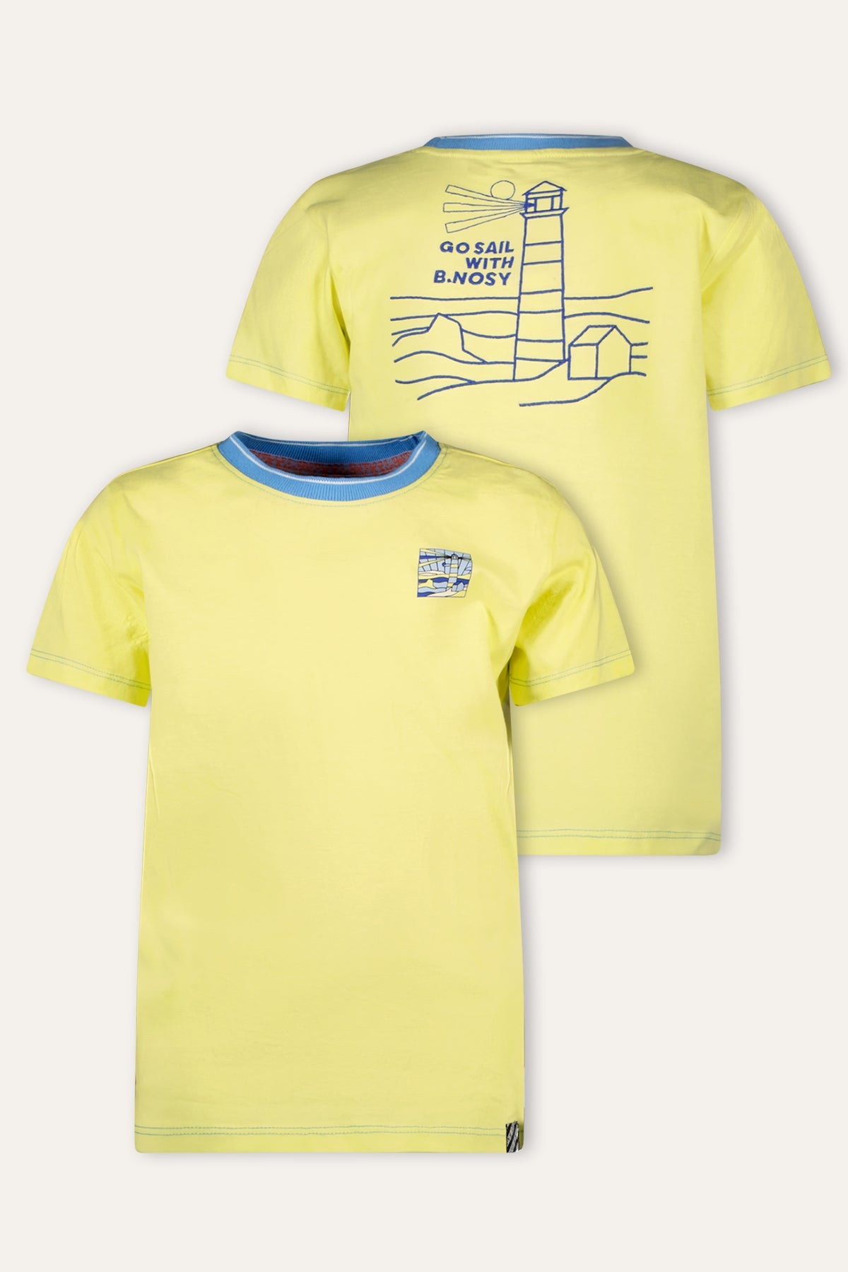 B.Nosy T-shirt Timmy geel Sailing