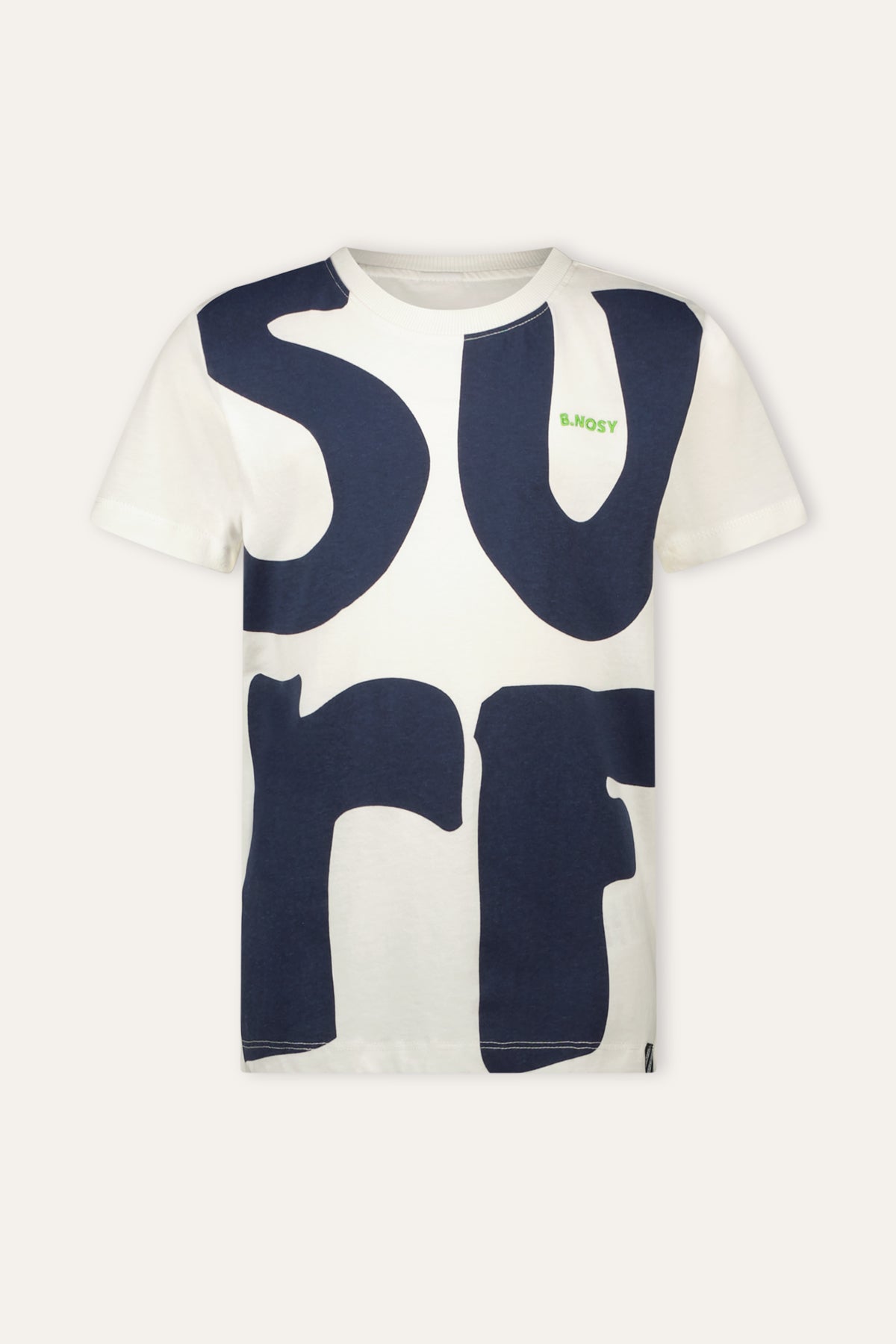 B.Nosy T-shirt Timmy wit Surf cotton
