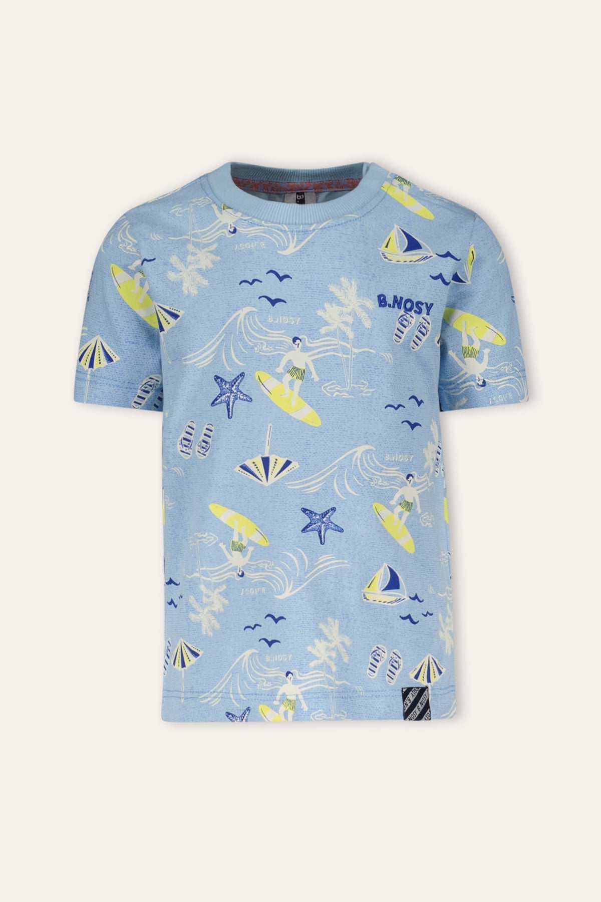 B.Nosy Mini's T-shirt Timmy blauw Sailing