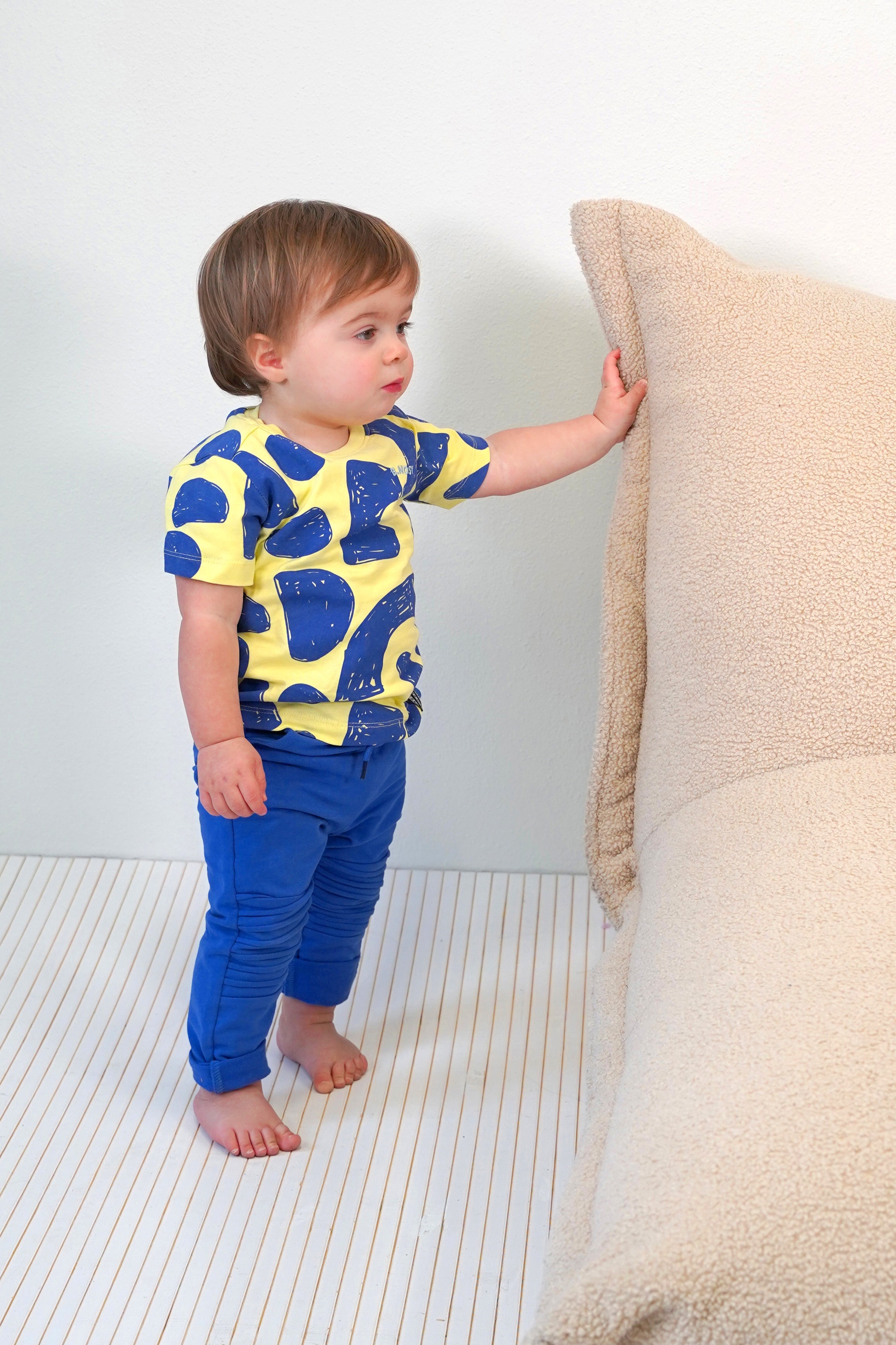 B.Nosy Mini's T-shirt Timmy geel Sailing