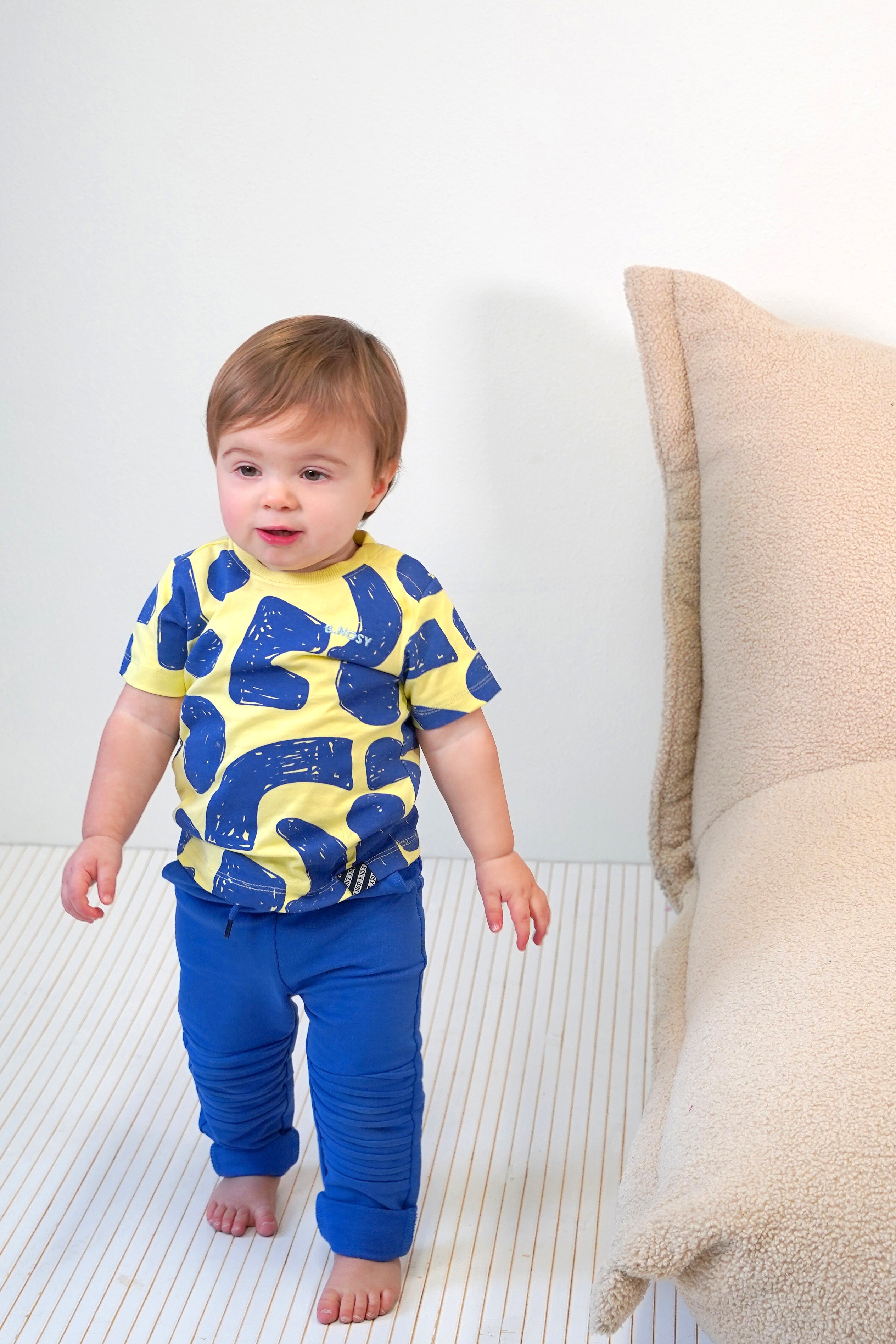 B.Nosy Mini's T-shirt Timmy geel Sailing