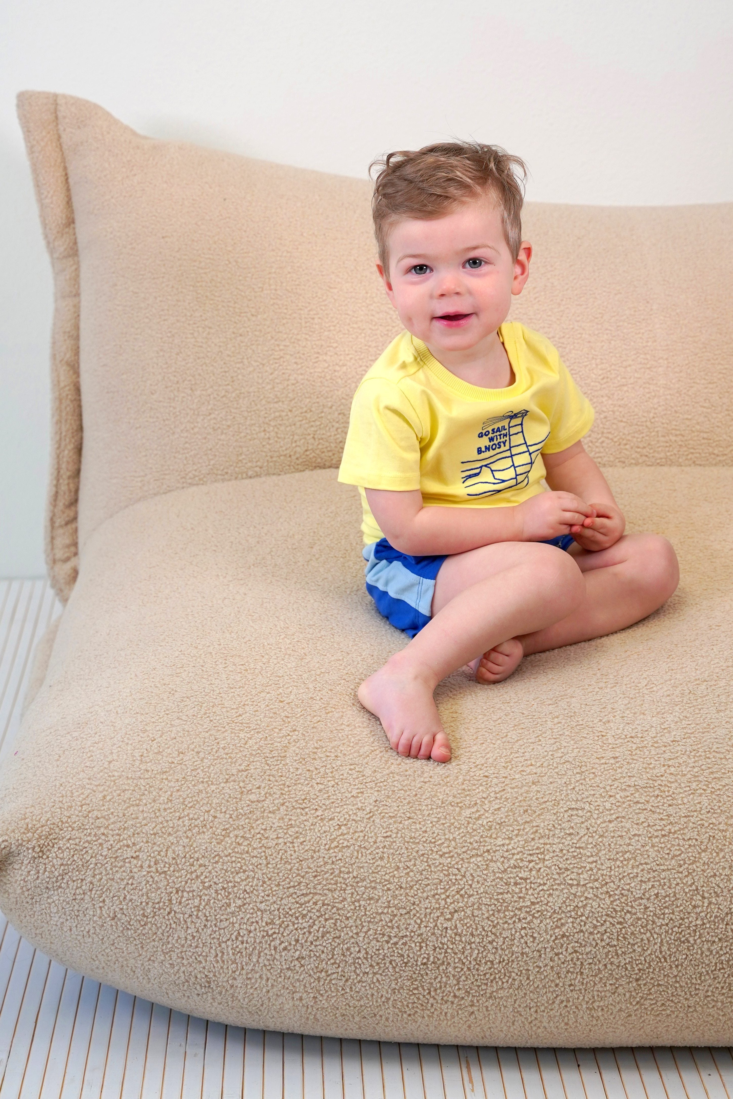 B.Nosy Mini's T-shirt Thymen geel Sailing