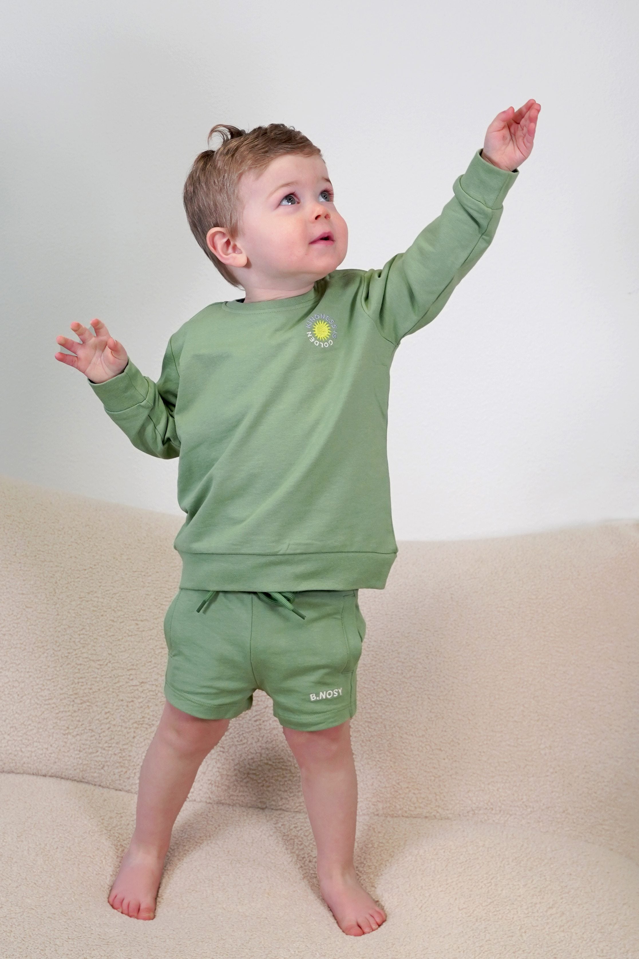 B.Nosy Mini's two-pack Nilo groen Sailing