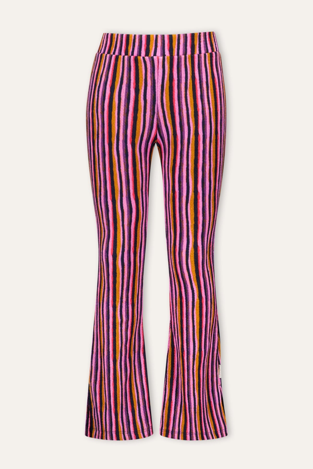 B.Nosy Pepper Flared Broek Streep Paars
