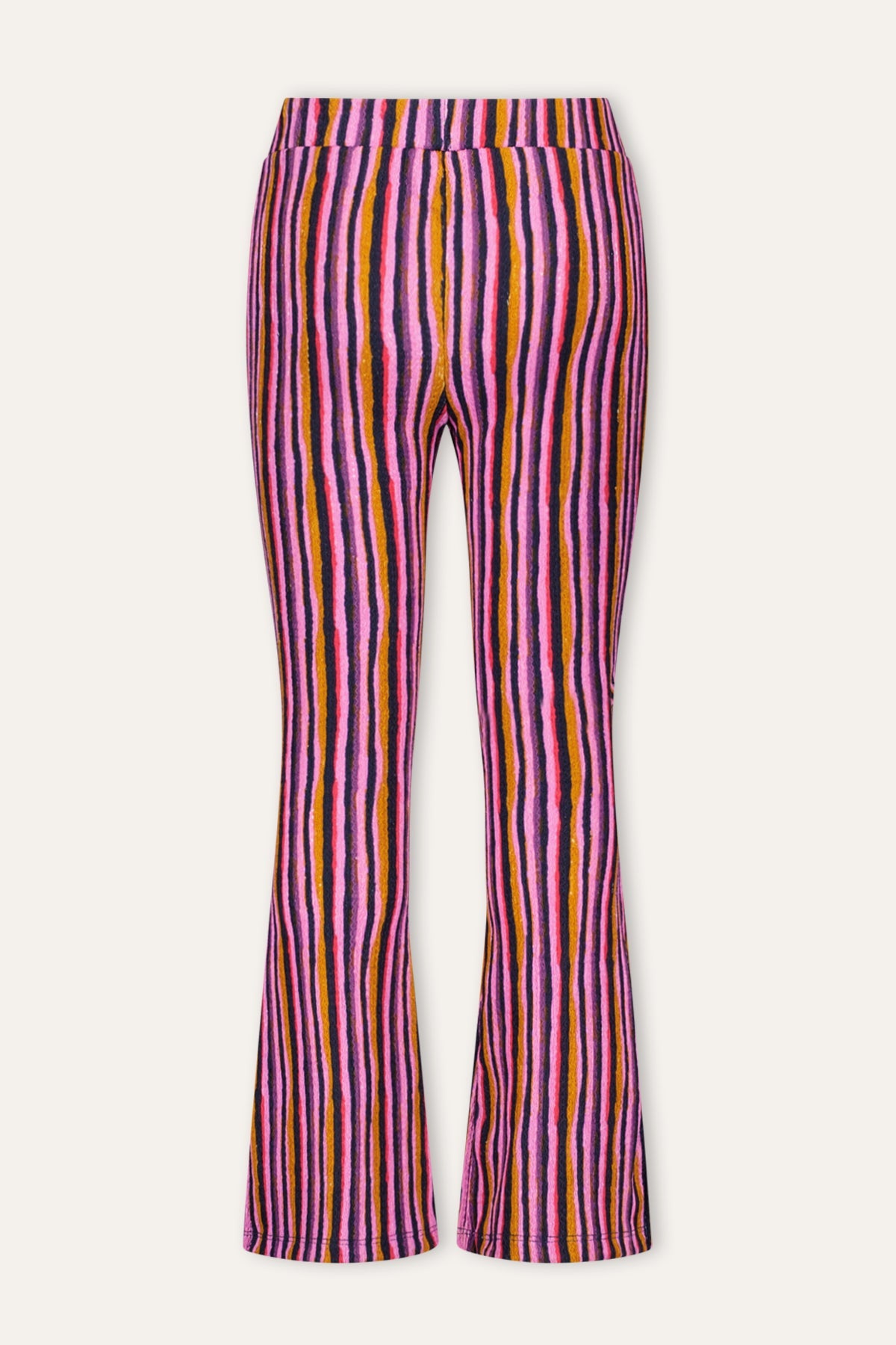 B.Nosy Pepper Flared Broek Streep Paars