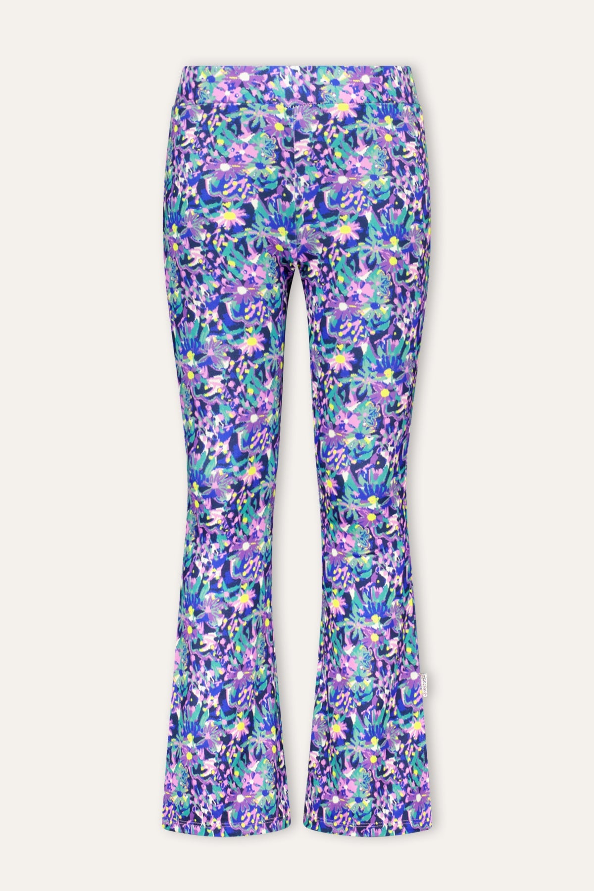 B.Nosy Phoebe Flared Broek Bloemen Roze