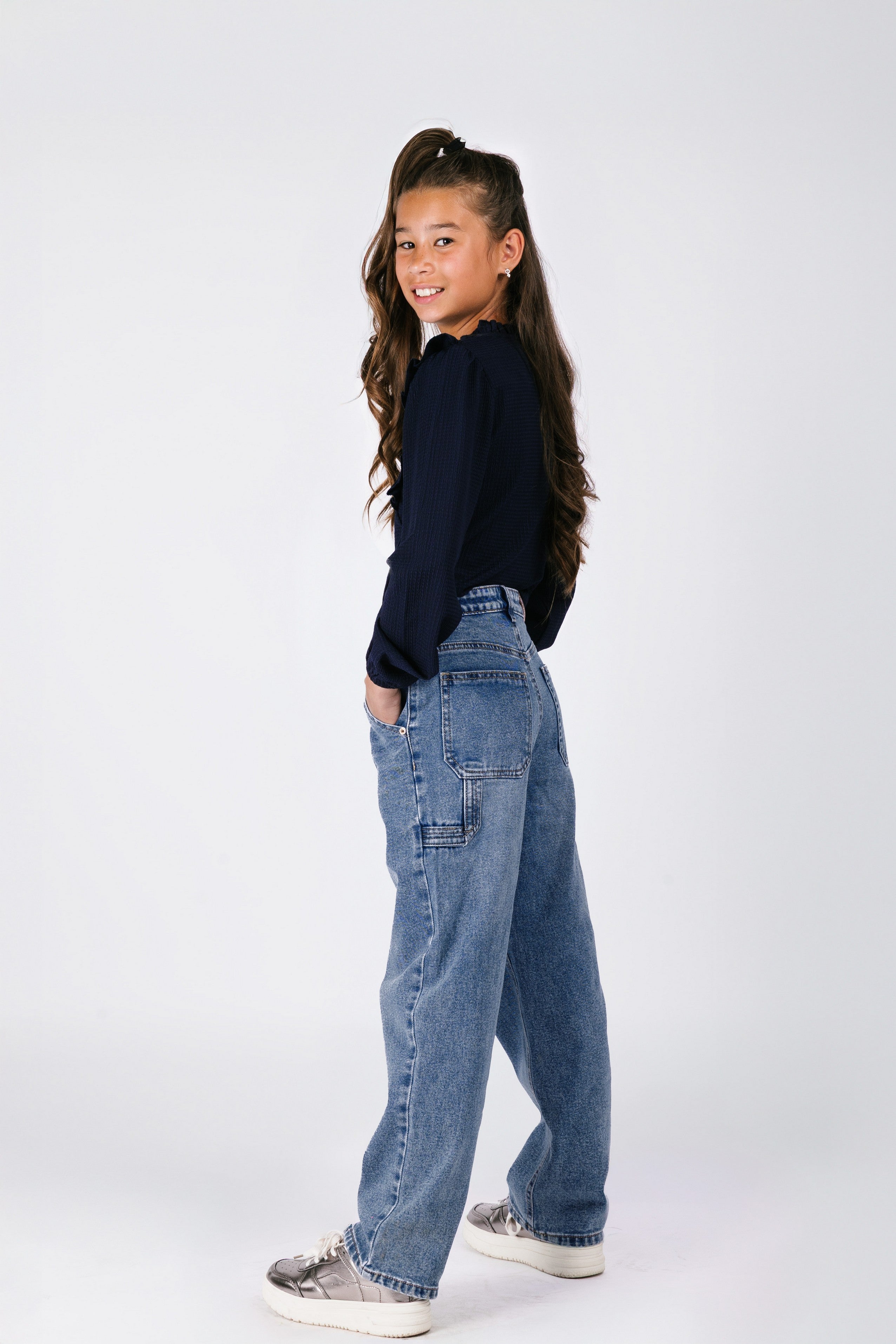 B.Nosy Patty Denim Cargo Broek