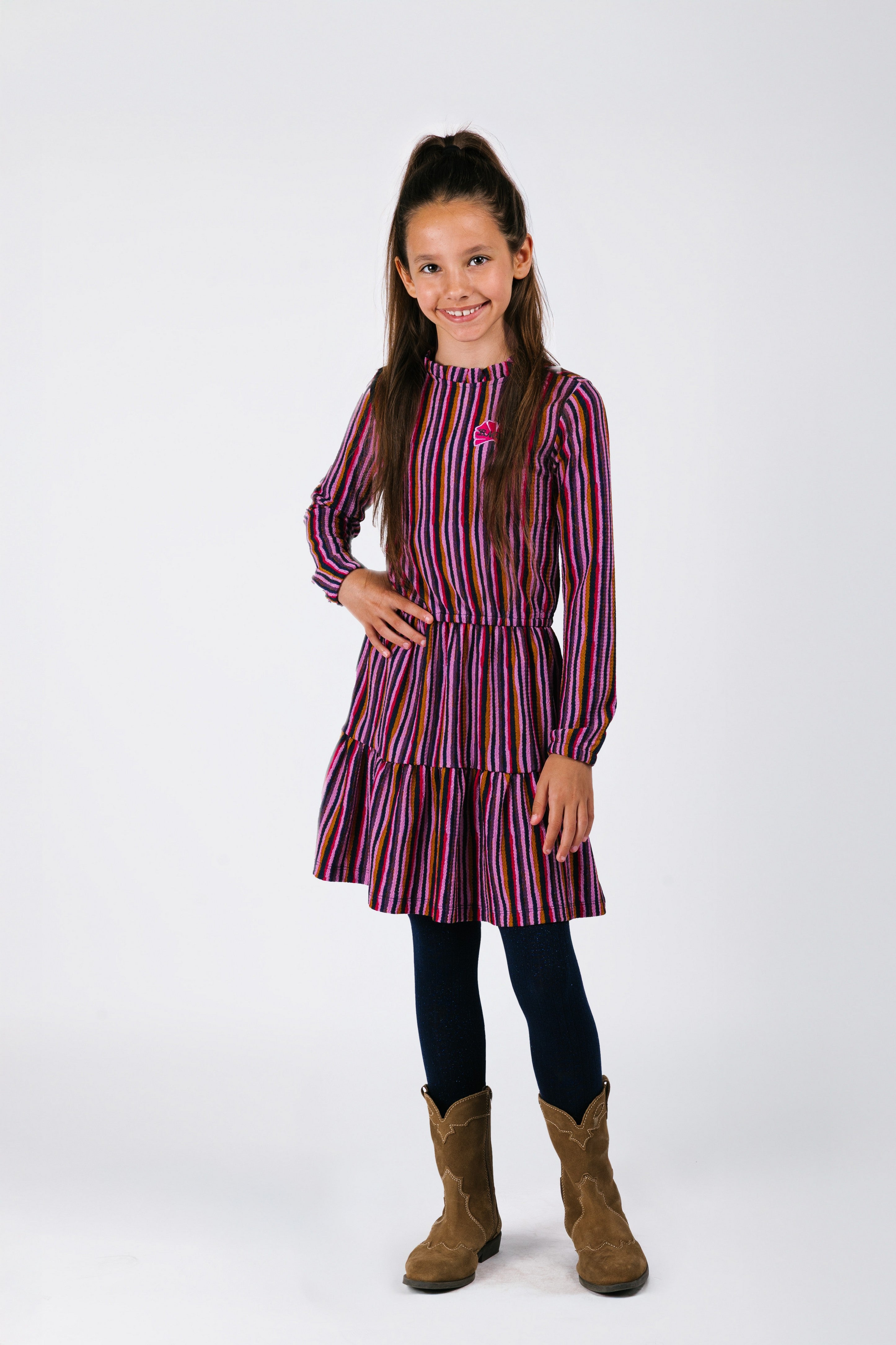 B.Nosy Dalia Jurk Streep Paars