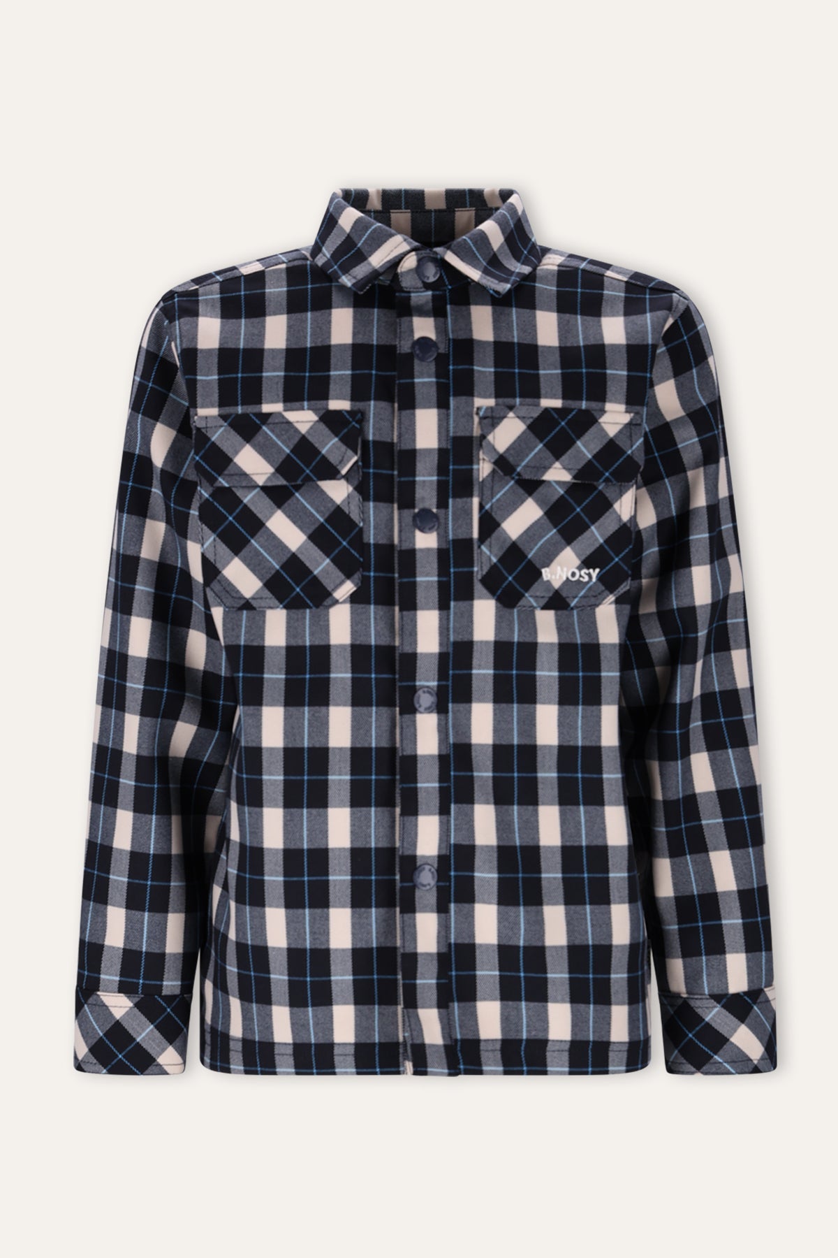Bas Blouse Ruit Blauw