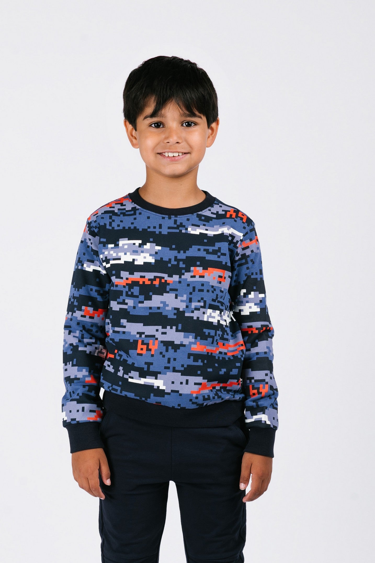 B.Nosy Scott Sweater Print Blauw