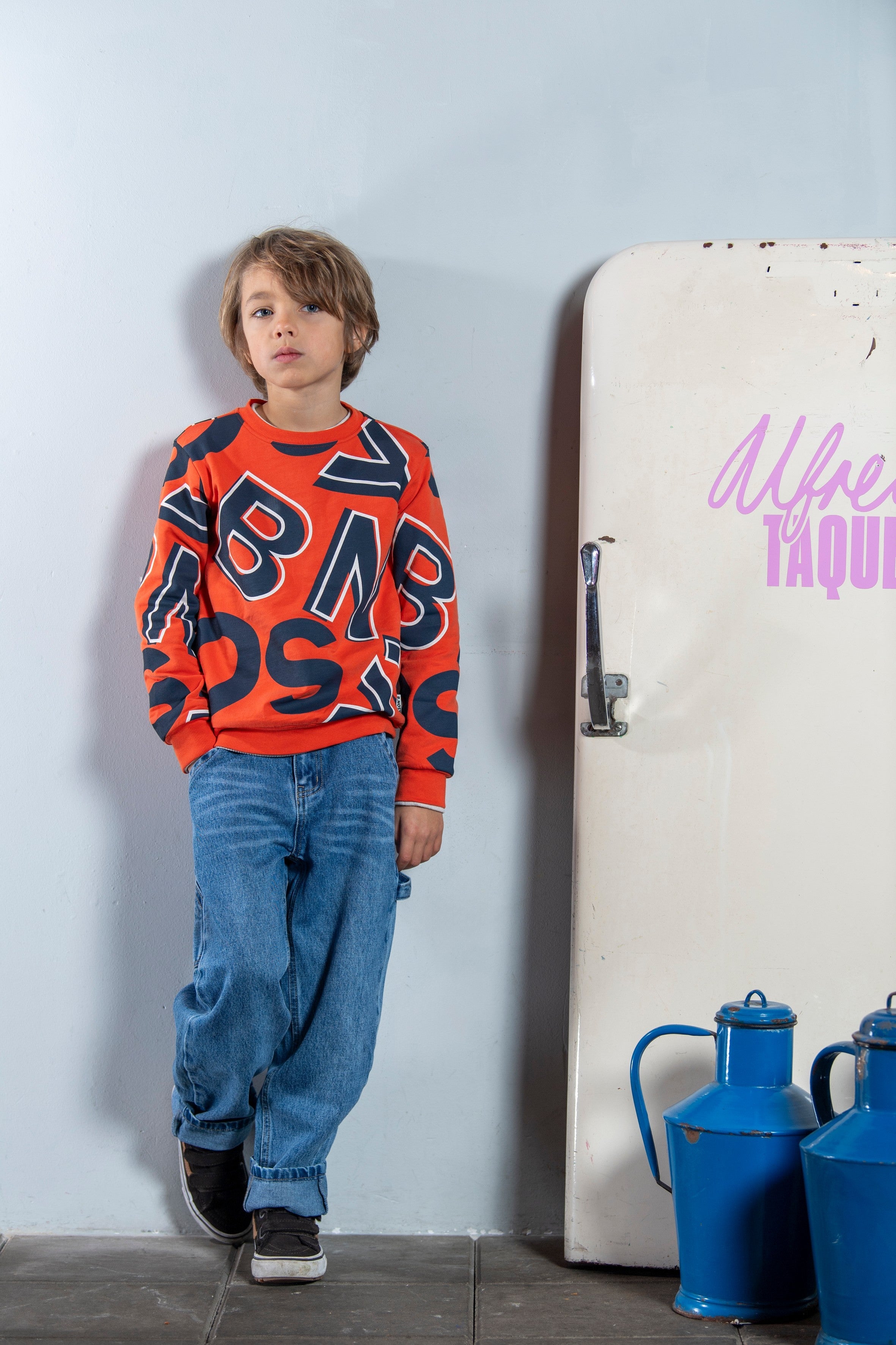 B.Nosy Scott Sweater Print Rood