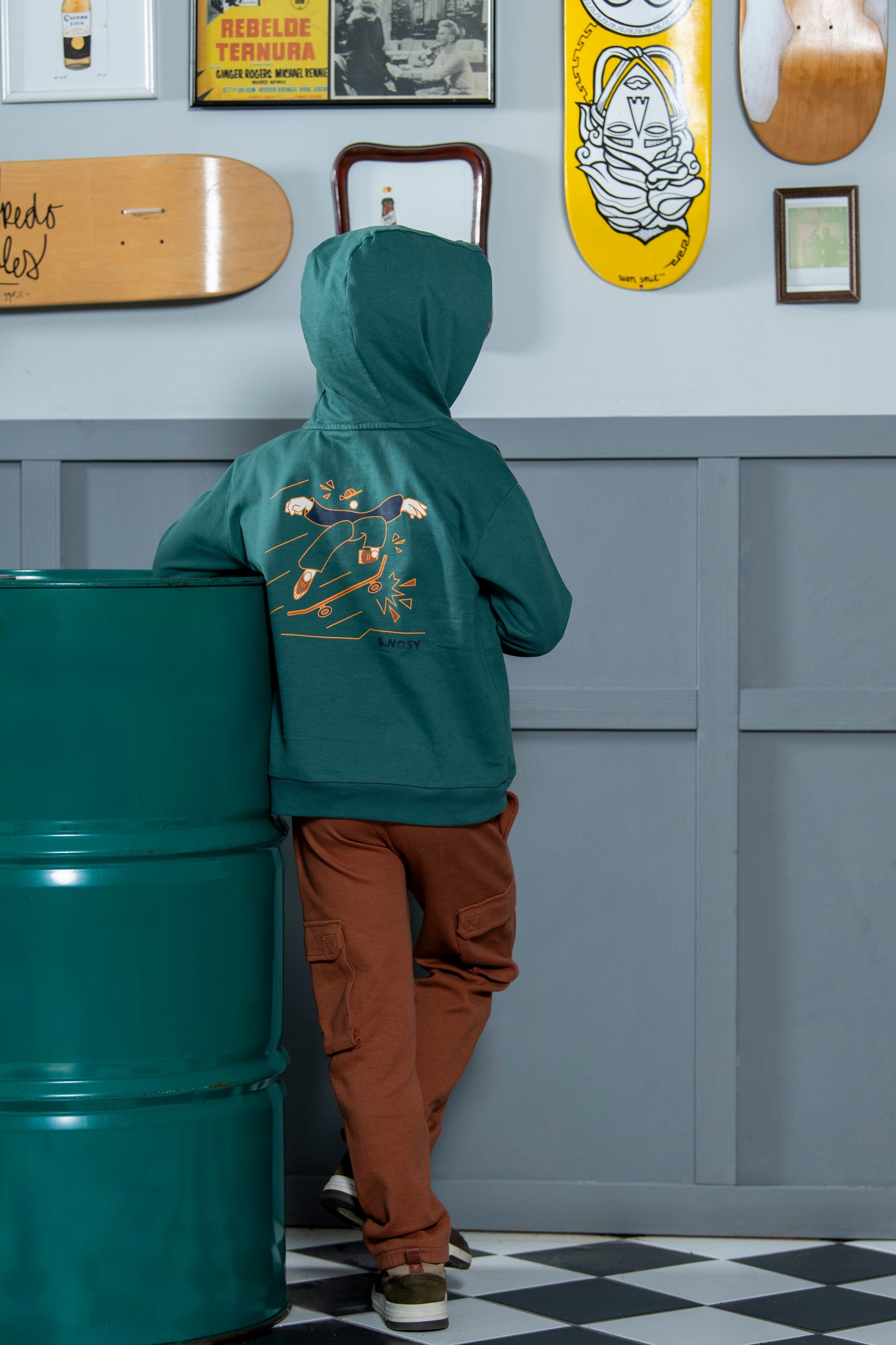 B.Nosy Sep Hoodie Groen