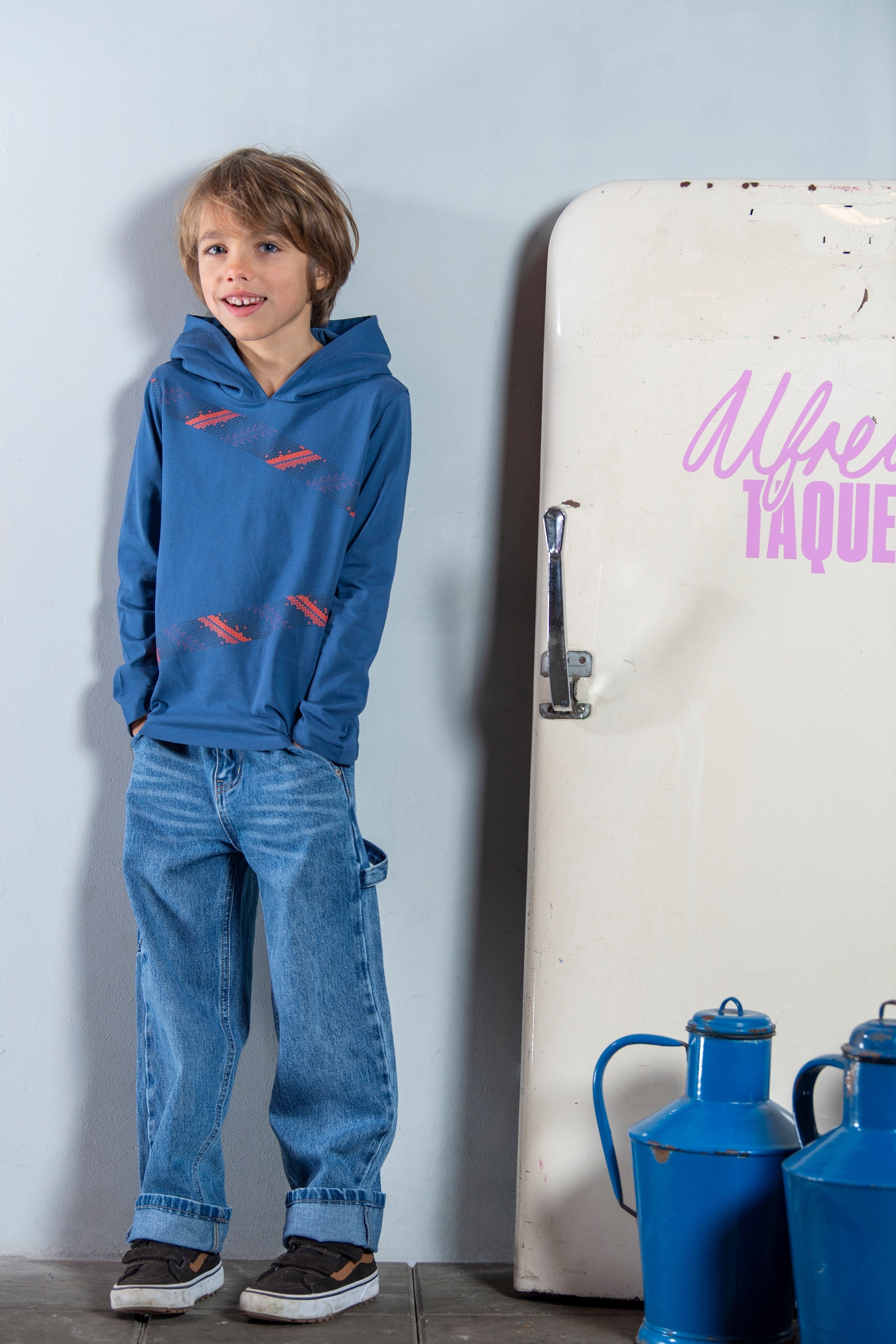 B.Nosy Ted Long Sleeve Blauw