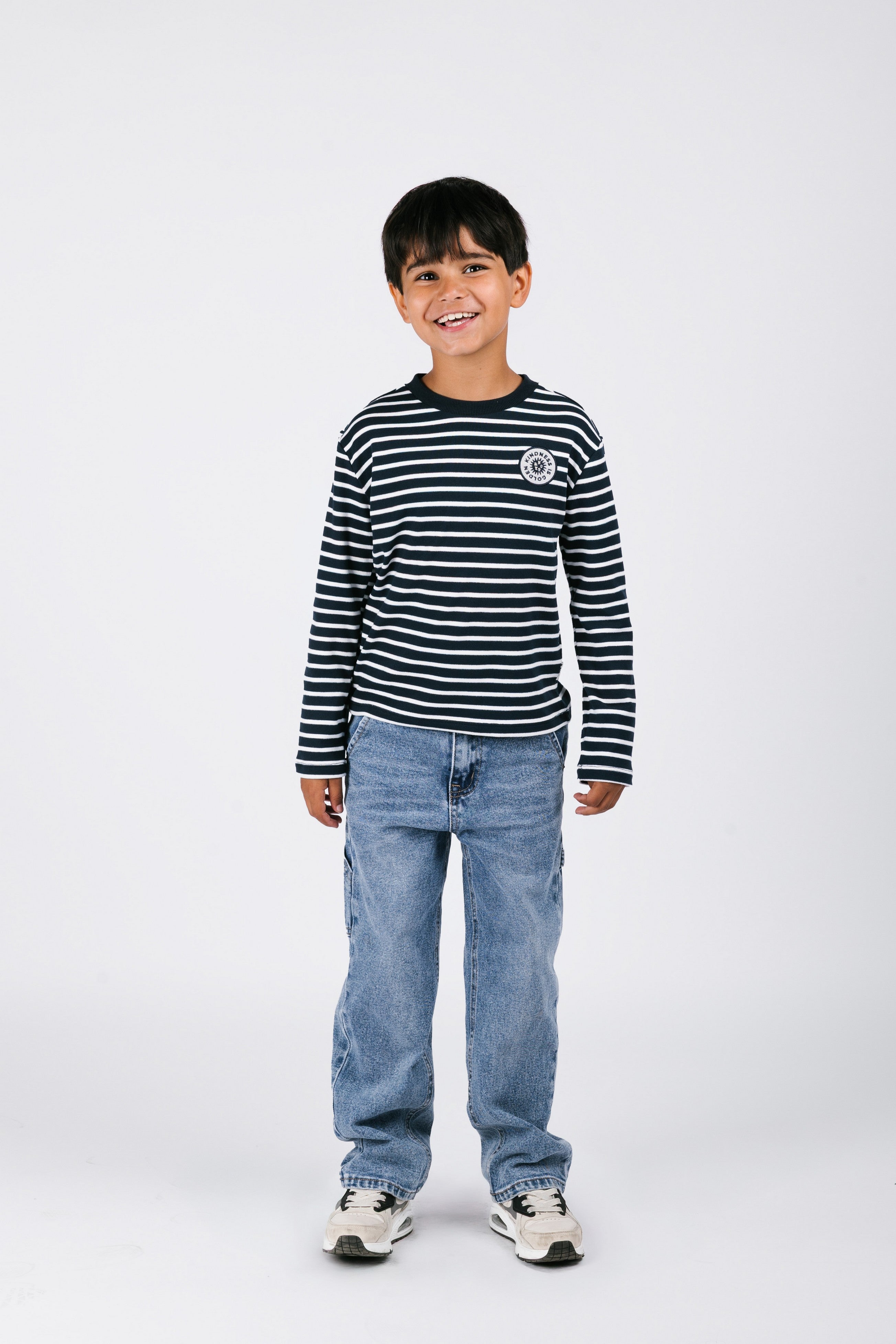 B.Nosy Tobias Long Sleeve Streep Blauw