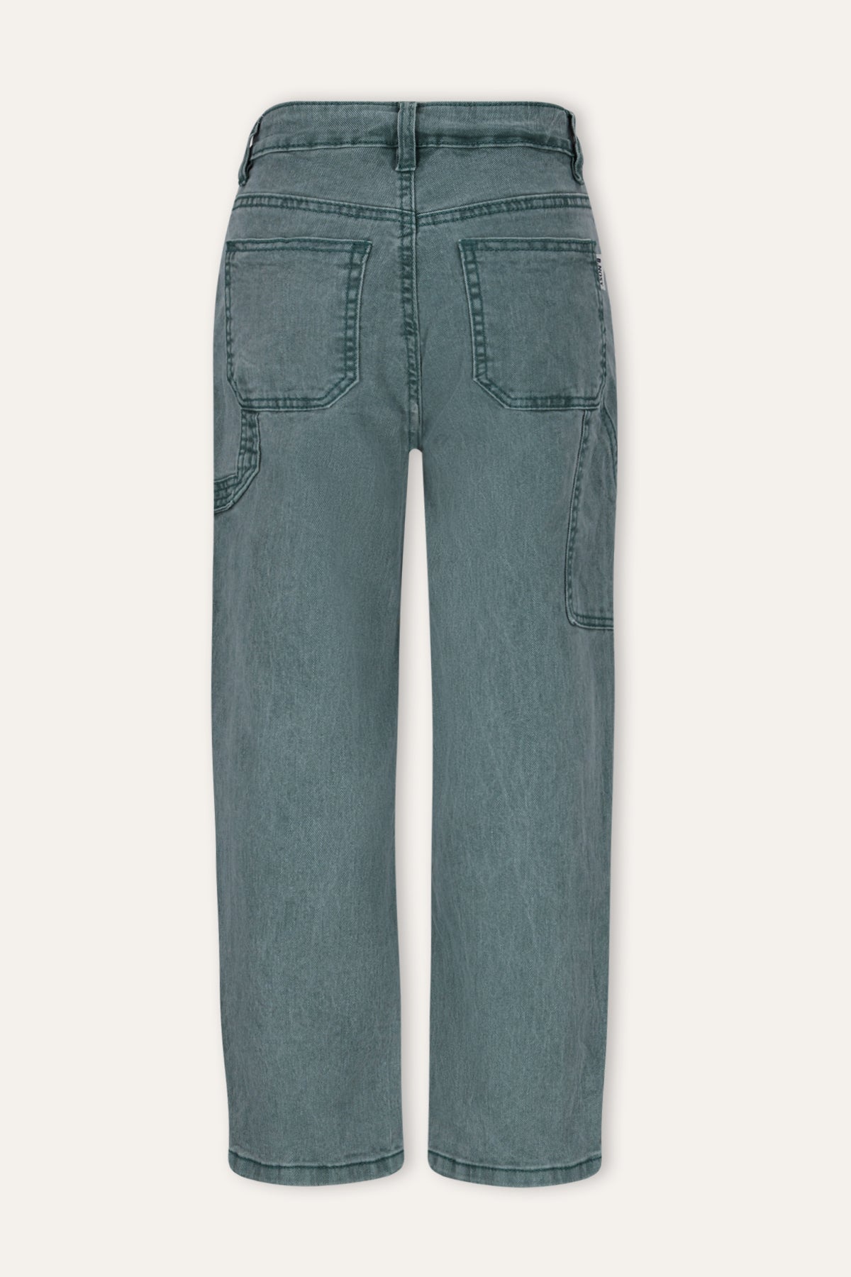 B.Nosy Patty Cargo Denim Broek Groen