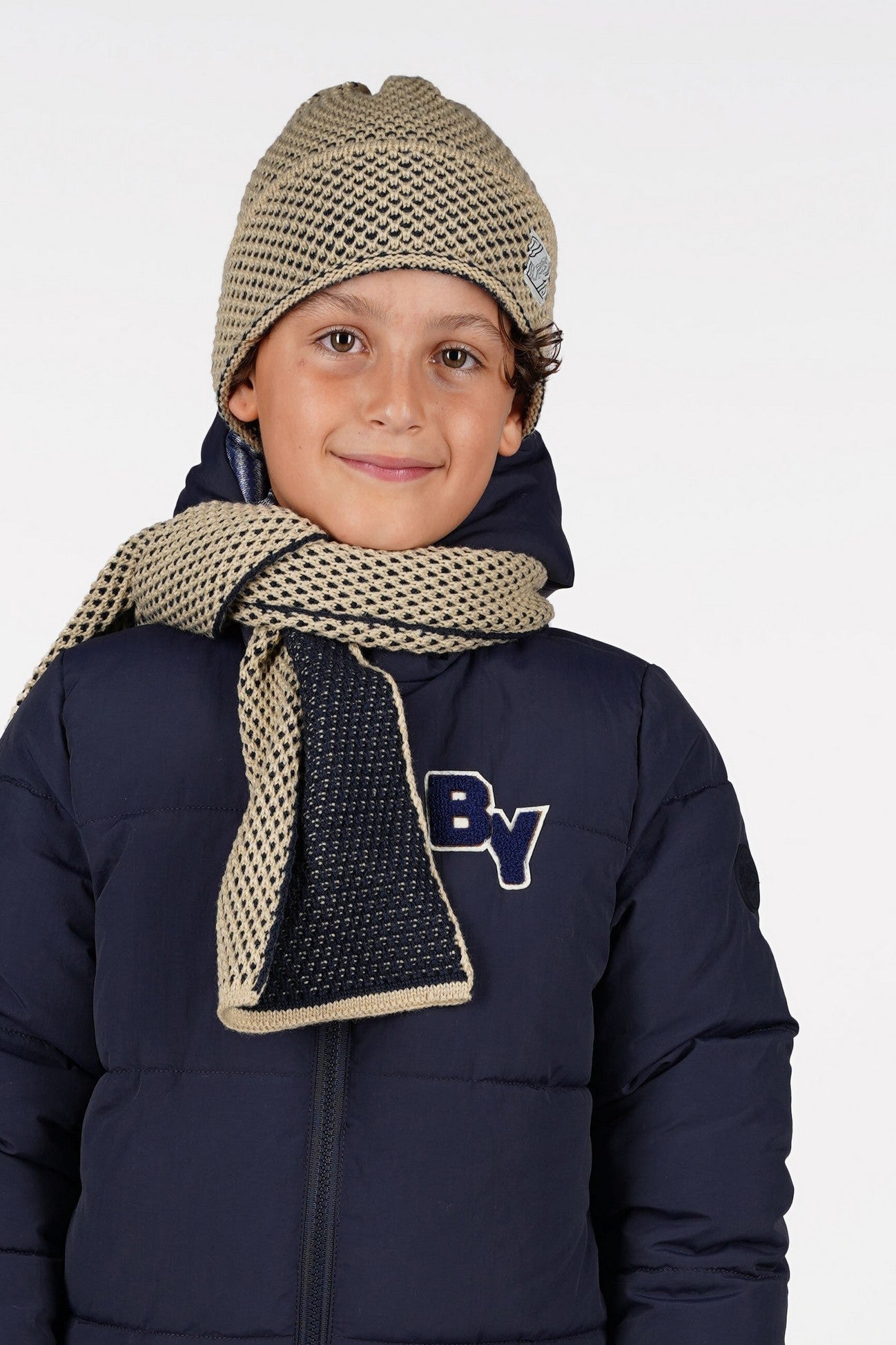 B.Nosy Adrian Sjaal en Muts Blauw