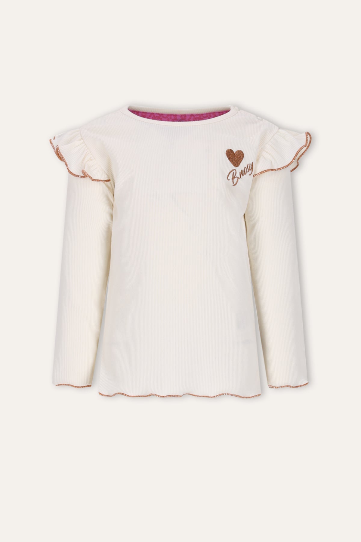 B.Nosy Mini Tonya Top Ecru