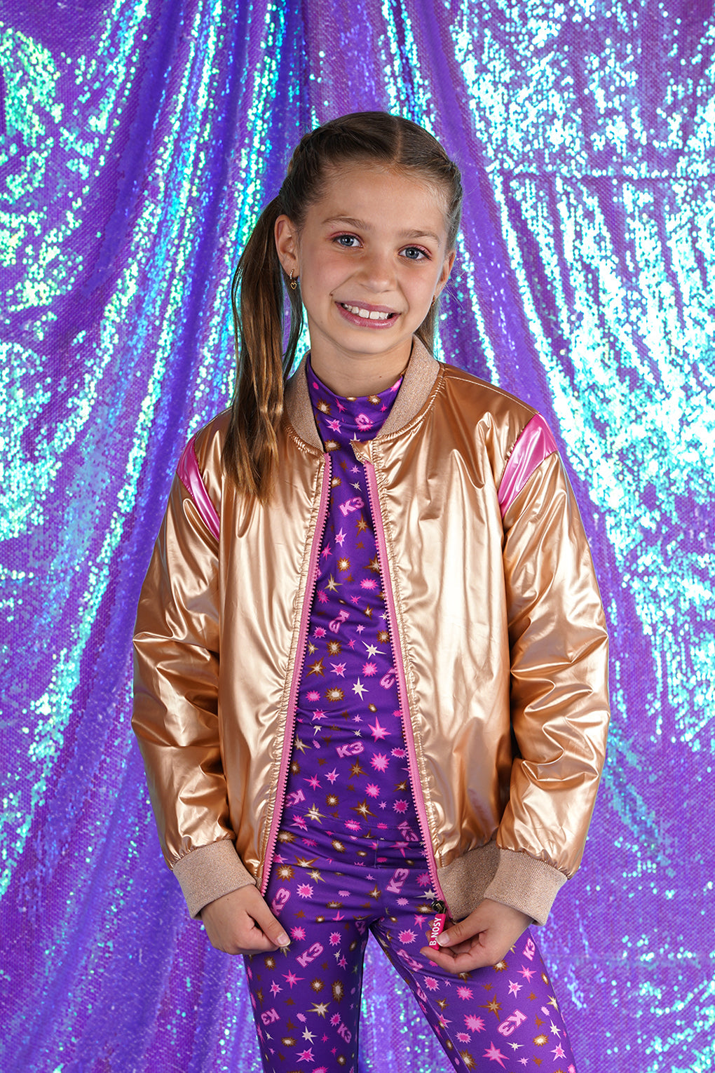 B.Nosy Jesse K3 Bomber Jas Goud