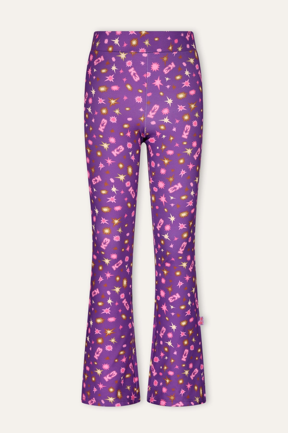 B.Nosy K3 Flared Broek Paars
