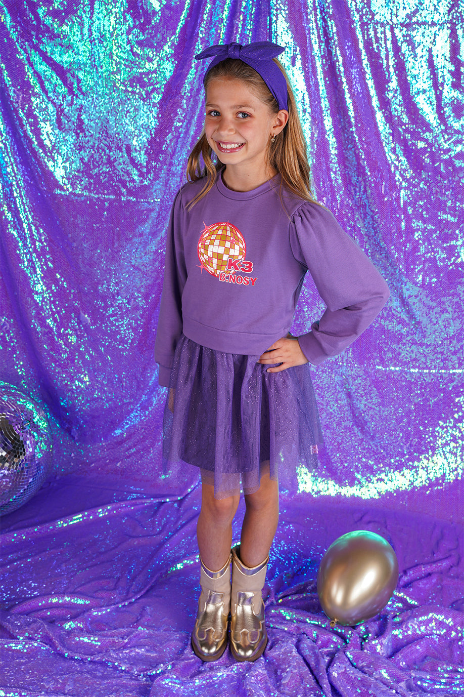 B.Nosy K3 Ava Haarband Paars