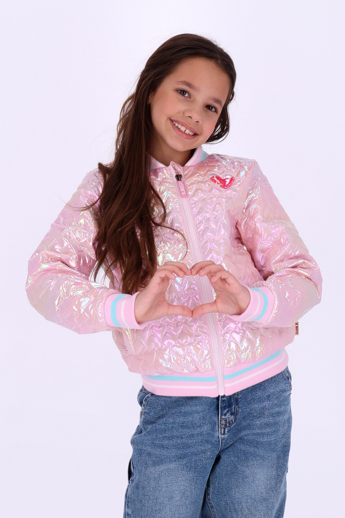 B.Nosy Juna Bomber Shiny roze