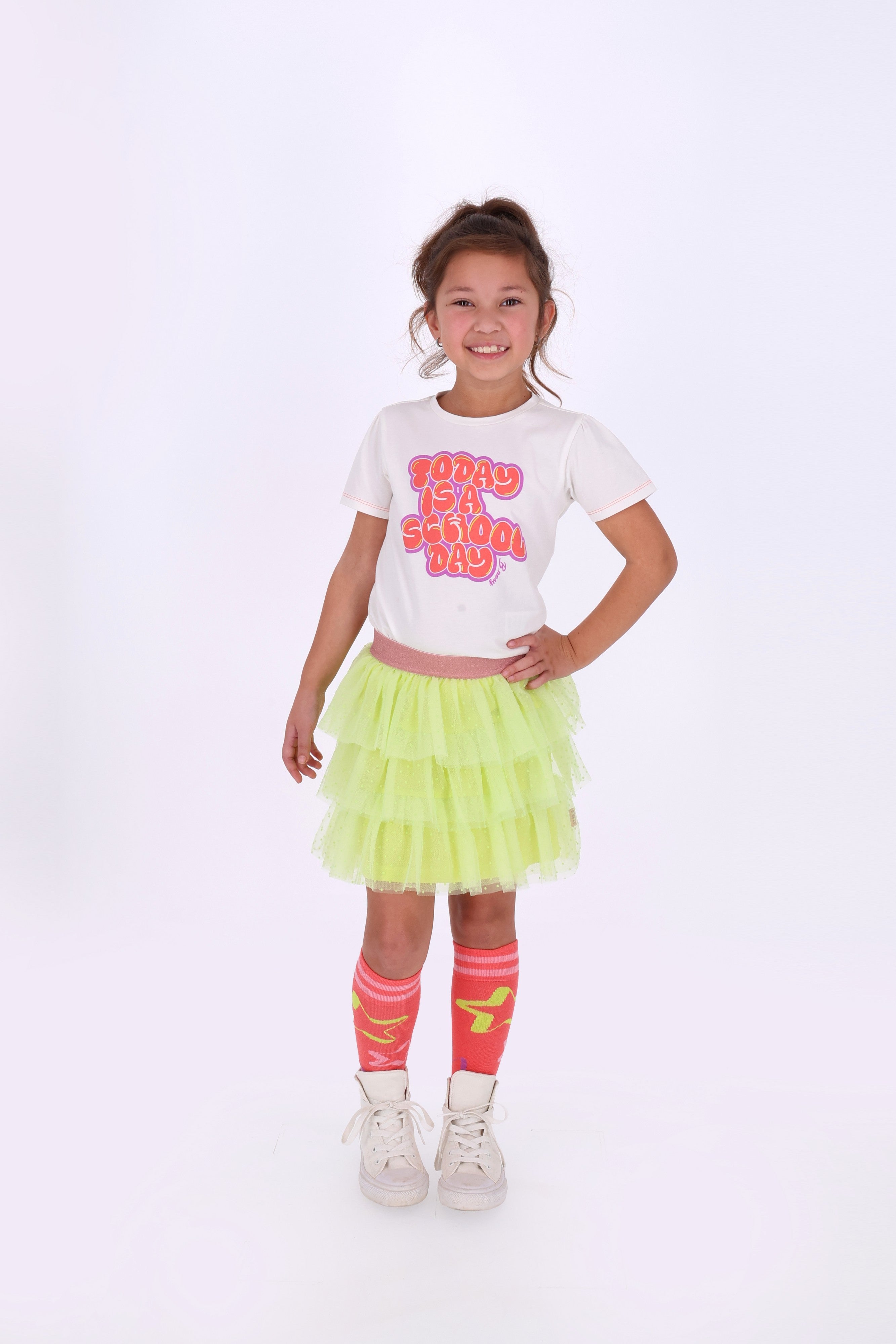 B.Nosy Tammy T-shirt Wit Spring