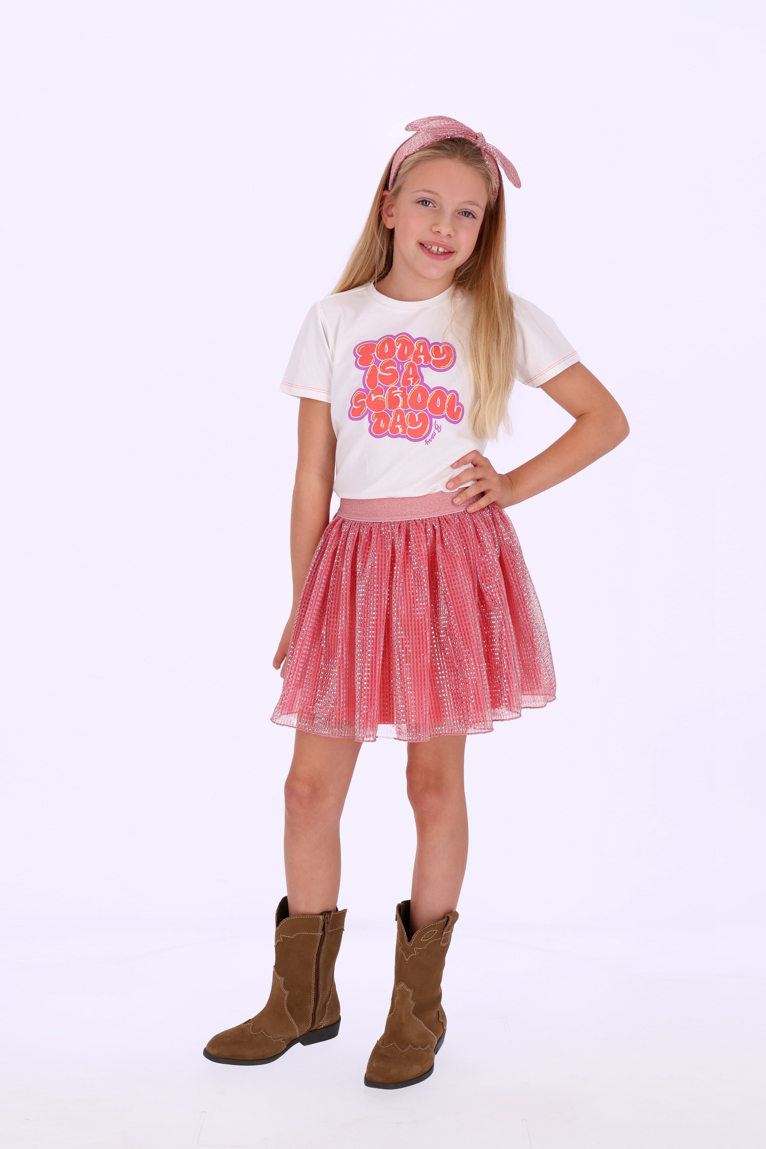 B.Nosy Tammy T-shirt Wit Spring