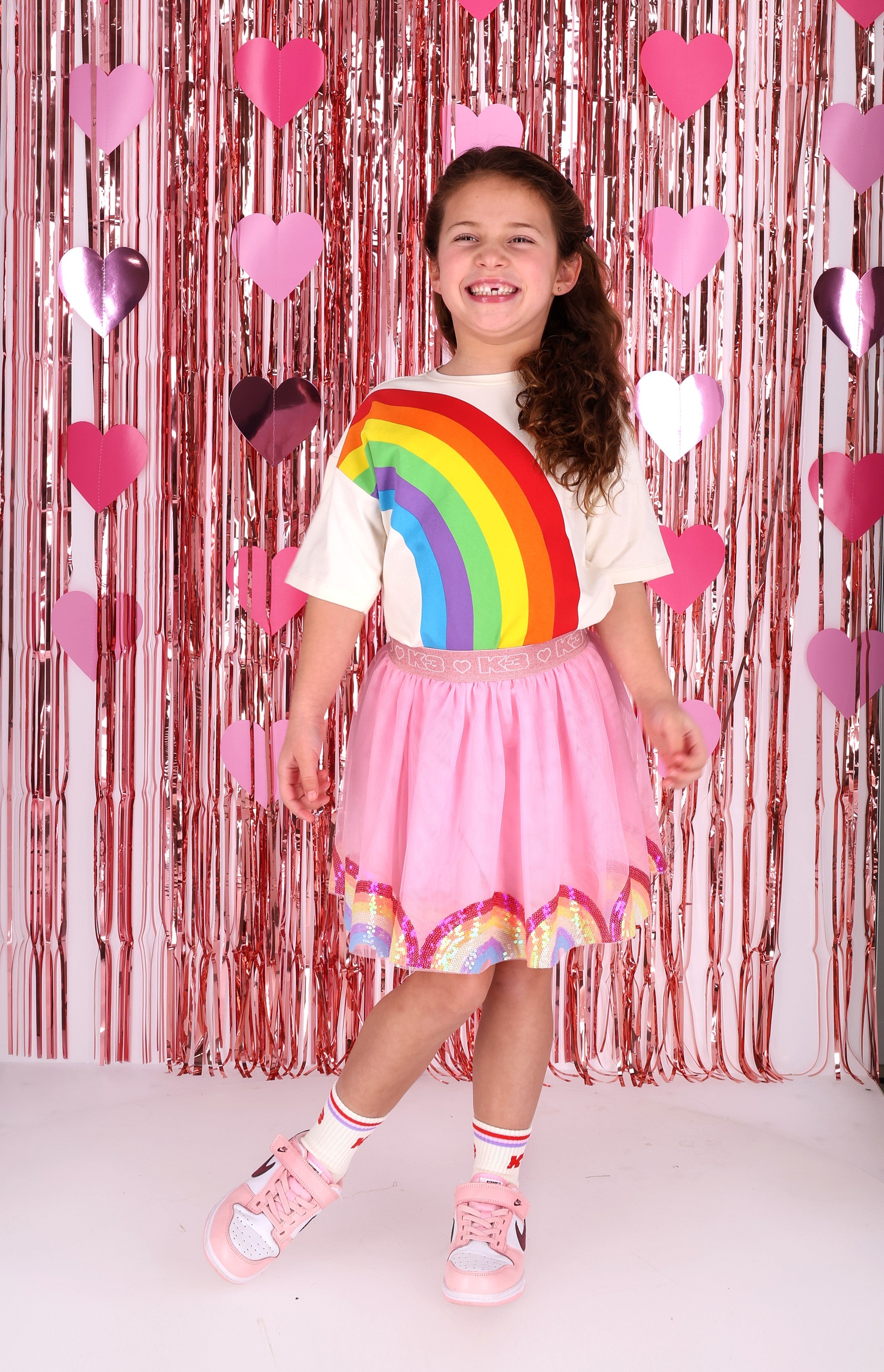 BY x K3 T-shirt Tabby Wit