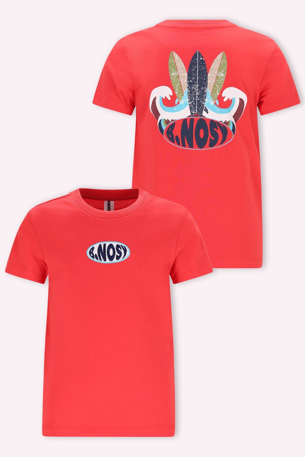 B.Nosy Timmy T-Shirt rood splashed