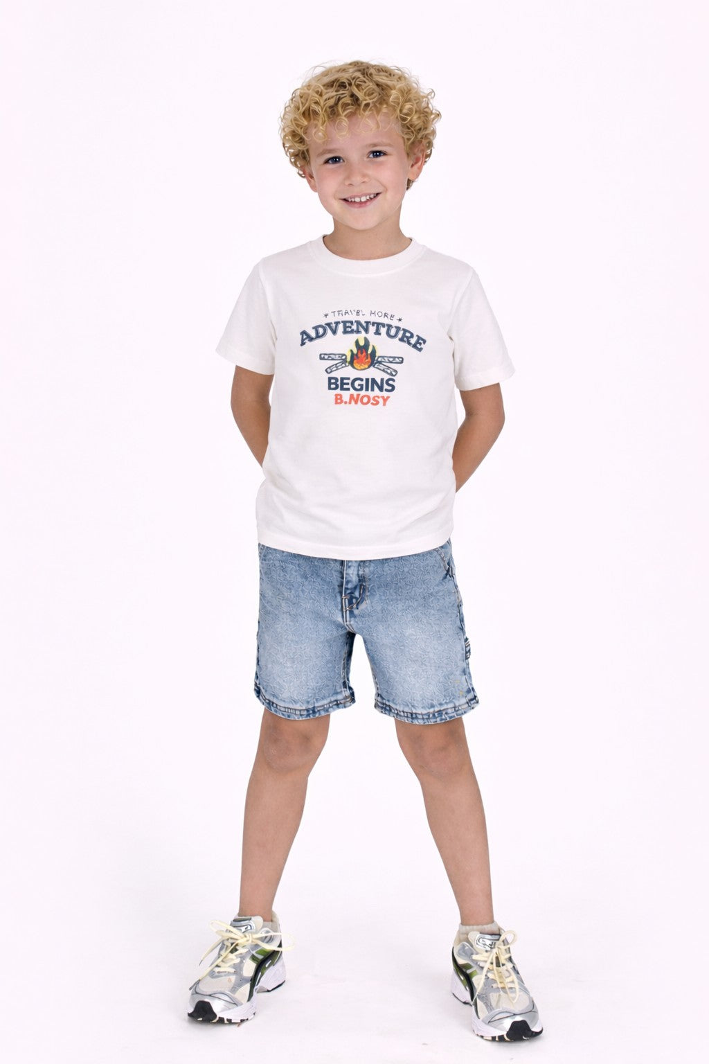 B.Nosy Timmy T-Shirt wit hiking