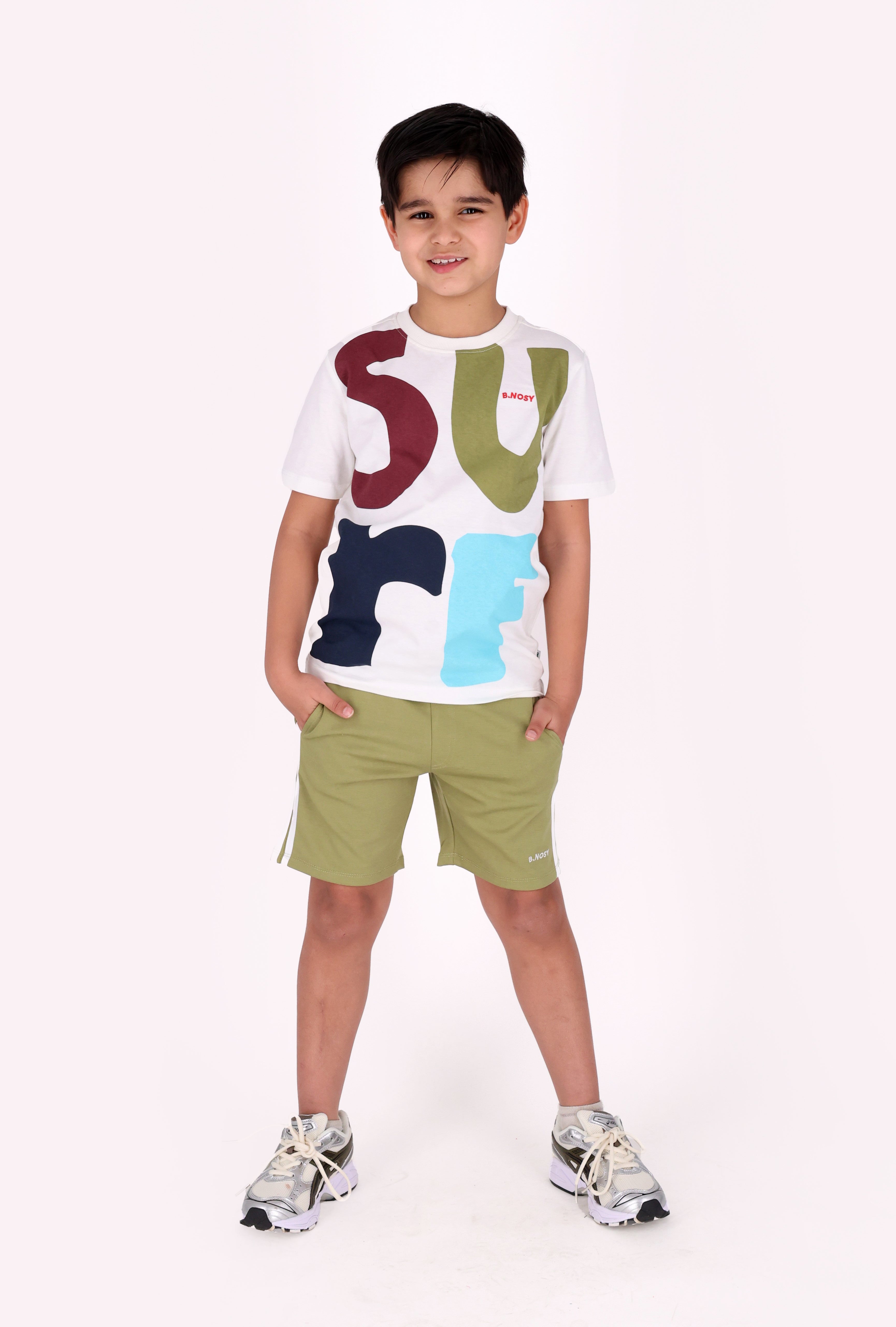 B.Nosy Timmy T-Shirt wit splashed