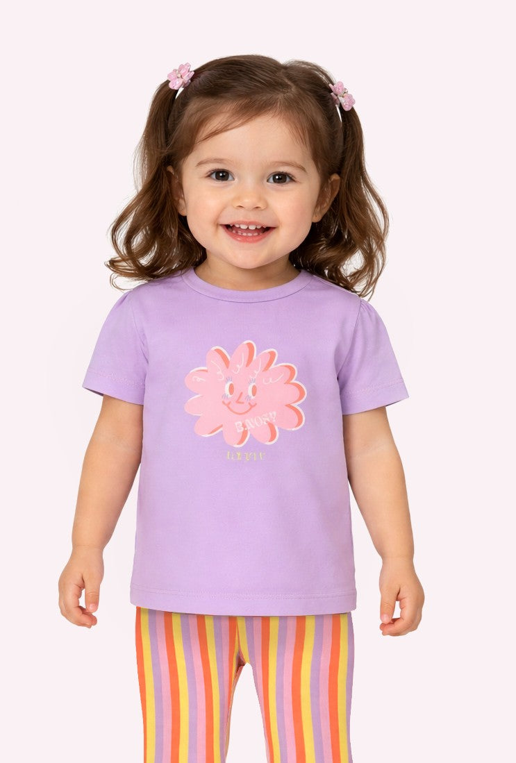 B.Nosy Tammy mini T-shirt Lavendel