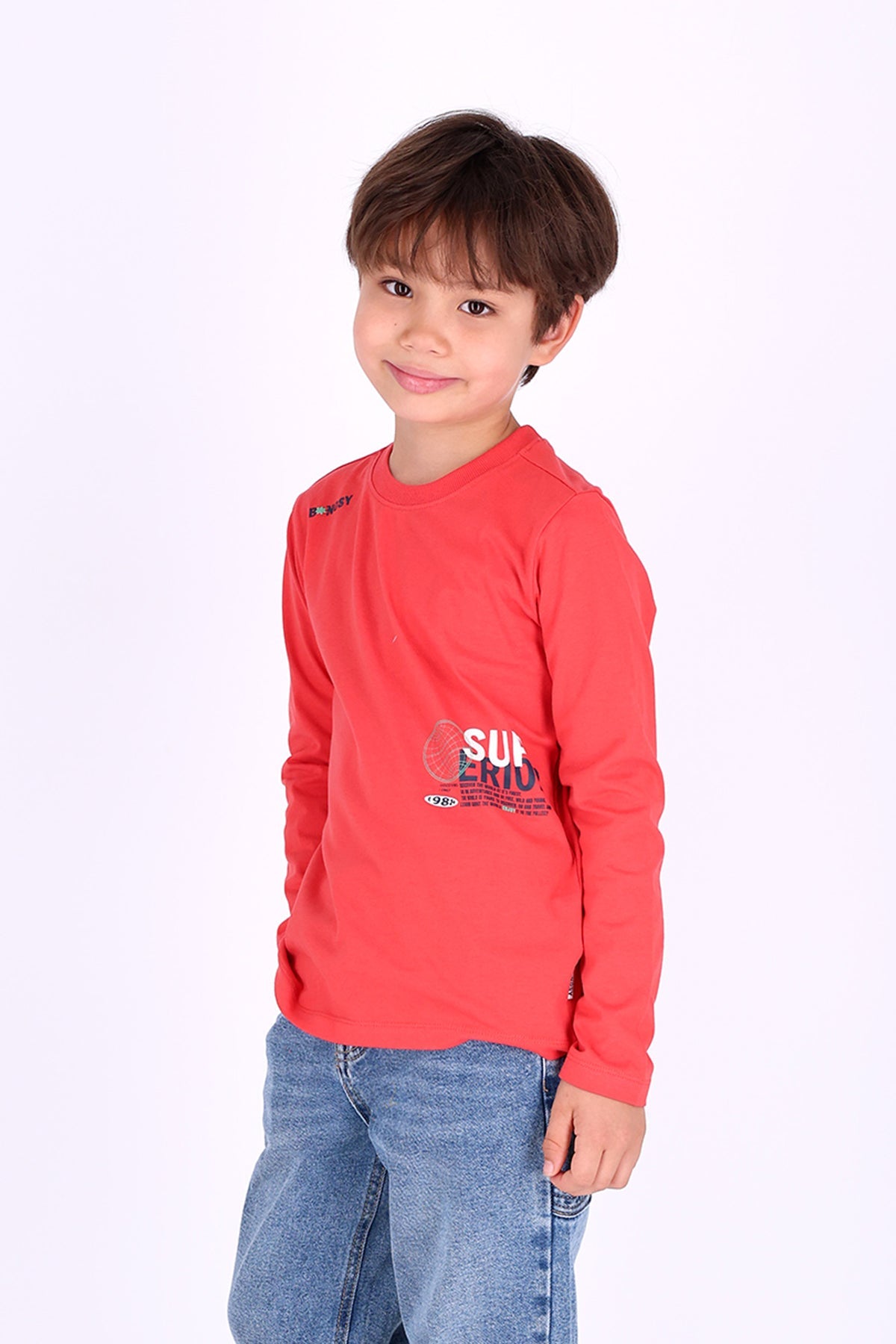 B.Nosy Trevor Lange Mouwen Shirt Rood