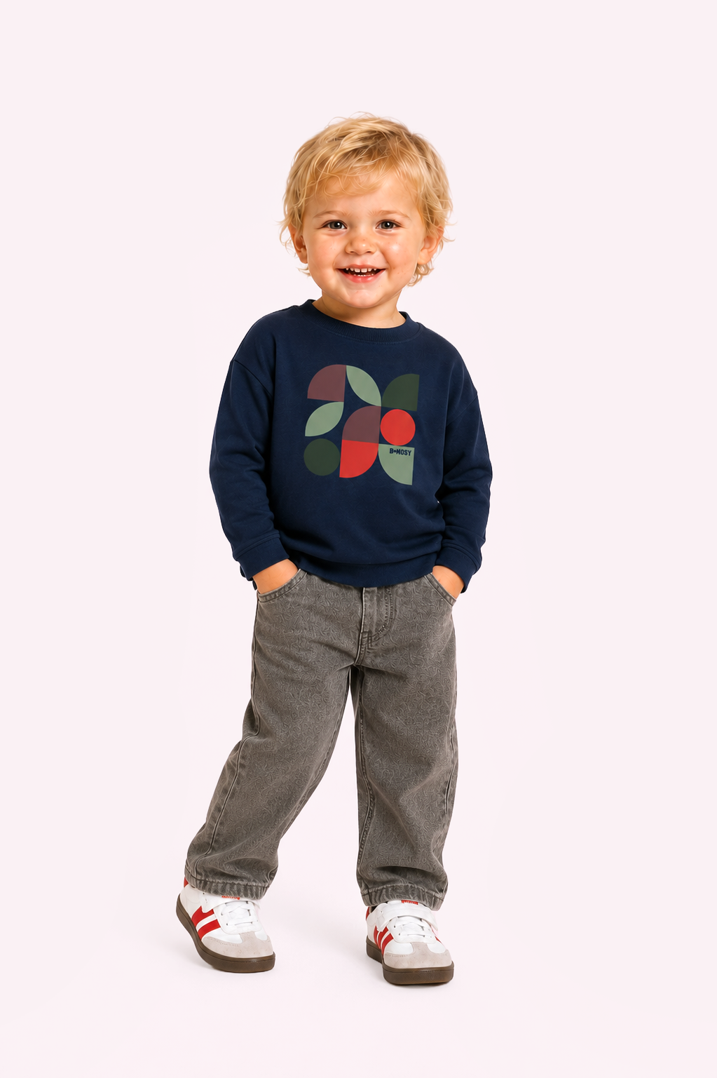 B.Nosy Mini Tobias Lange Mouwen Shirt Donkerblauw
